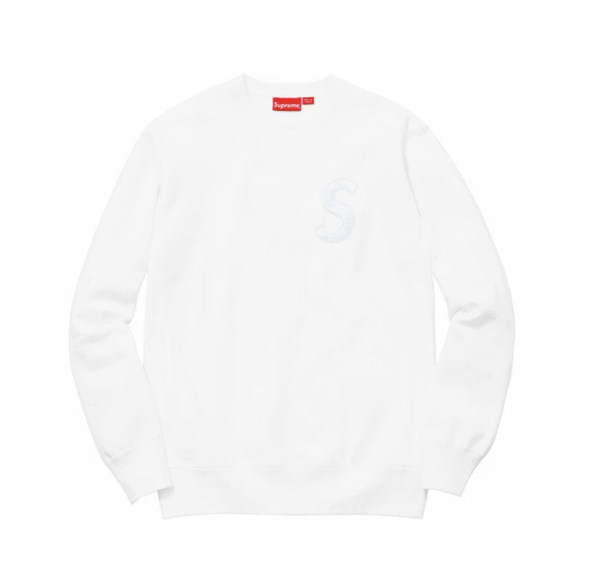 Supreme Supreme S Logo Crewneck - White Size US XL / EU 56 / 4 - 1 Thumbnail