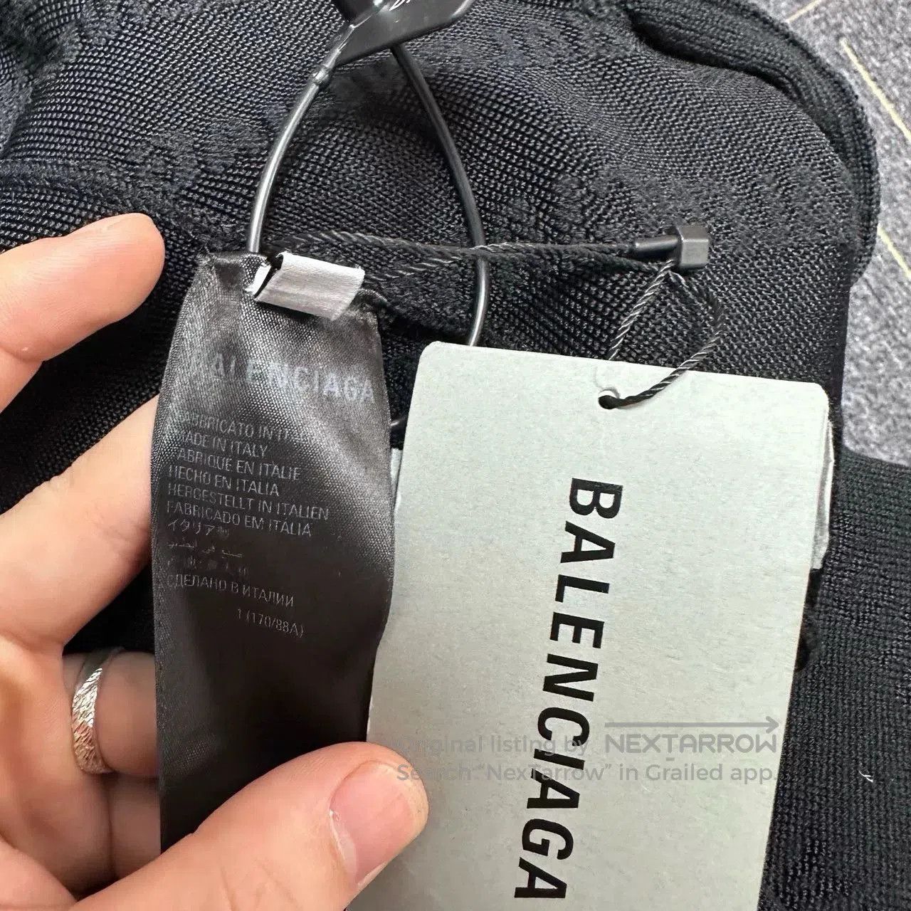 Balenciaga balenciaga blackout logo cardigan size L. Size US L / EU 52-54 / 3 - 4 Thumbnail
