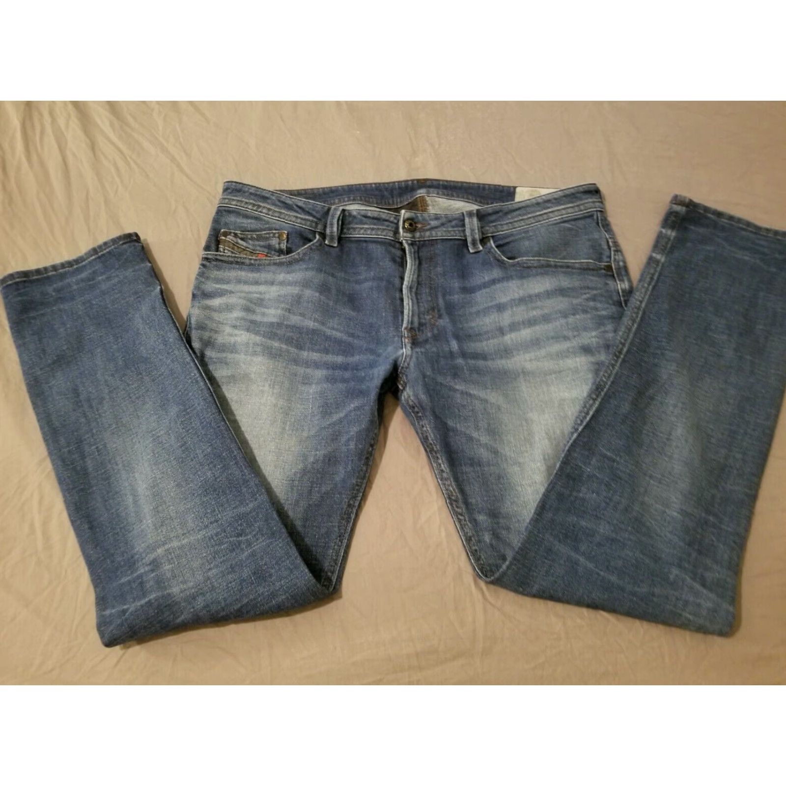 Diesel Diesel Thavar Jeans Men 36x32 Slim Skinny Denim Blue Stretch Size US 36 / EU 52 - 7 Thumbnail