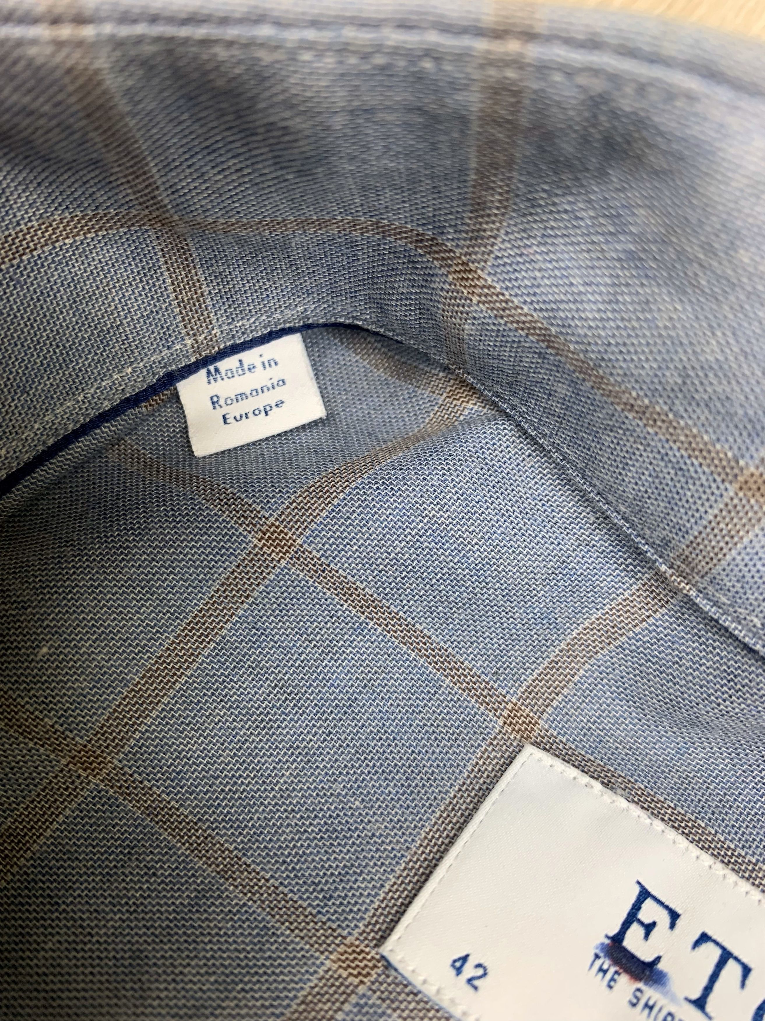 Eton Eton Checkered Shirt Slim Fit Size L Size US L / EU 52-54 / 3 - 7 Thumbnail