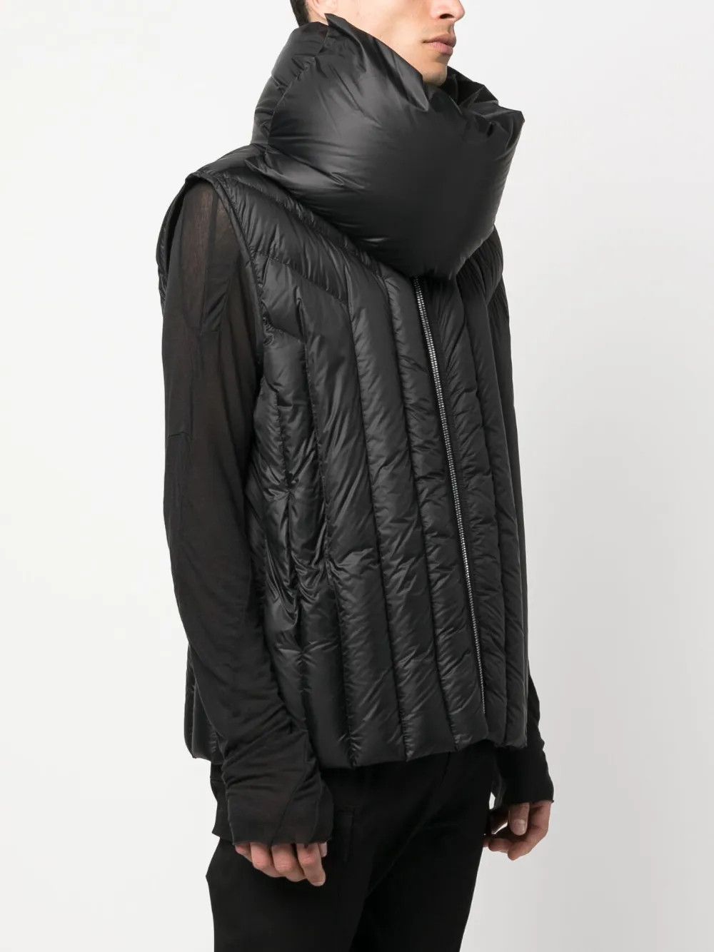 Rick Owens o1y0325 Shell Vest in Black Size US M / EU 48-50 / 2 - 3 Thumbnail