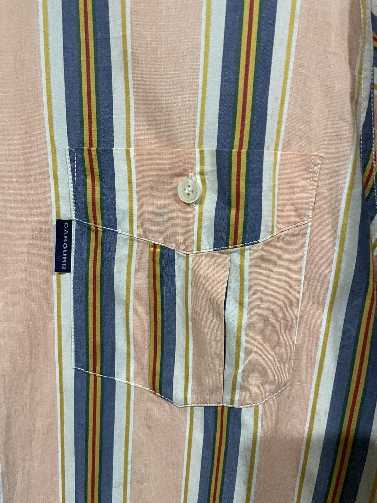 Nigel Cabourn VTG '90s Nigel Cobourn England Stripes Shirts Size US XL / EU 56 / 4 - 17 Thumbnail