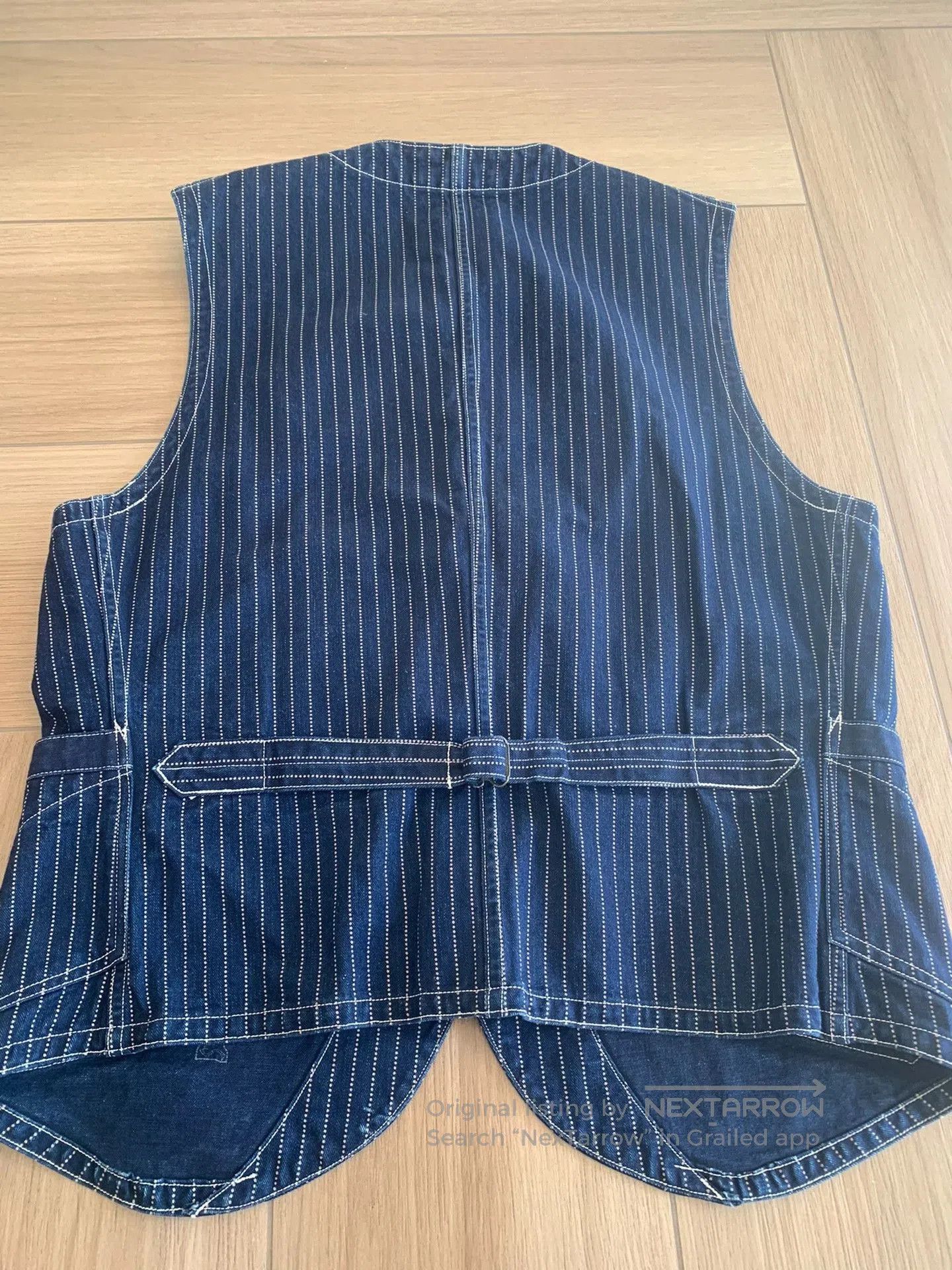 Freewheelers FREEWHEELERS WABASH Stripe Work Vest. Size US XS / EU 42 / 0 - 2 Thumbnail