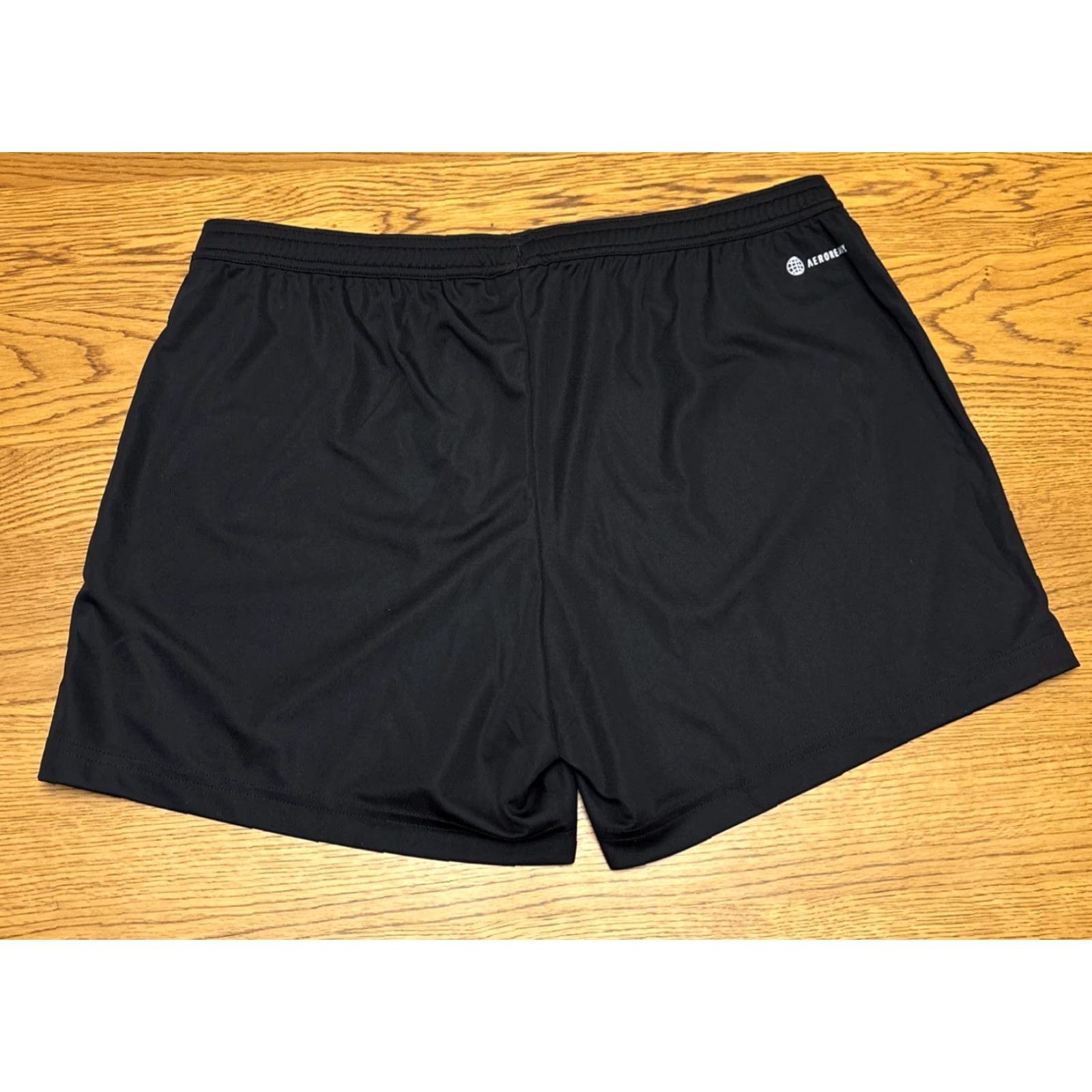 Adidas Adidas Shorts Black 34in Waist 4" Inseam Elastic Drawstring Logo Women L Athletic Casual Size 36" / US 14 / IT 50 - 2 Thumbnail