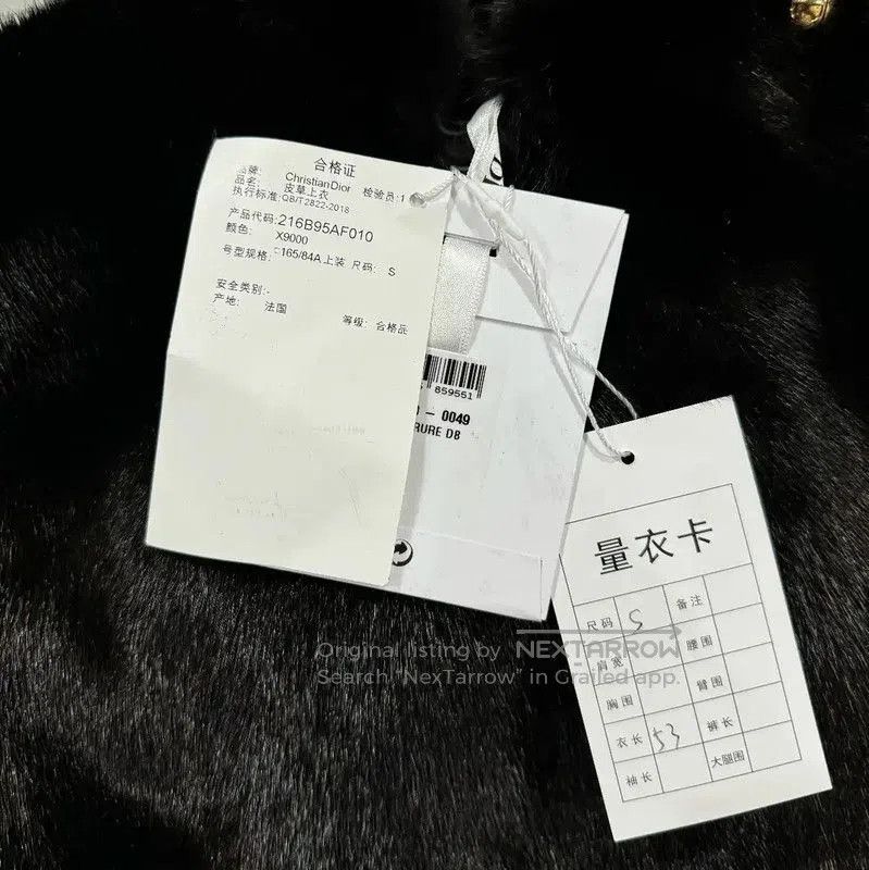 Dior Dior Black Mink Fur Women's Jacket Size S . Size S / US 4 / IT 40 - 4 Thumbnail