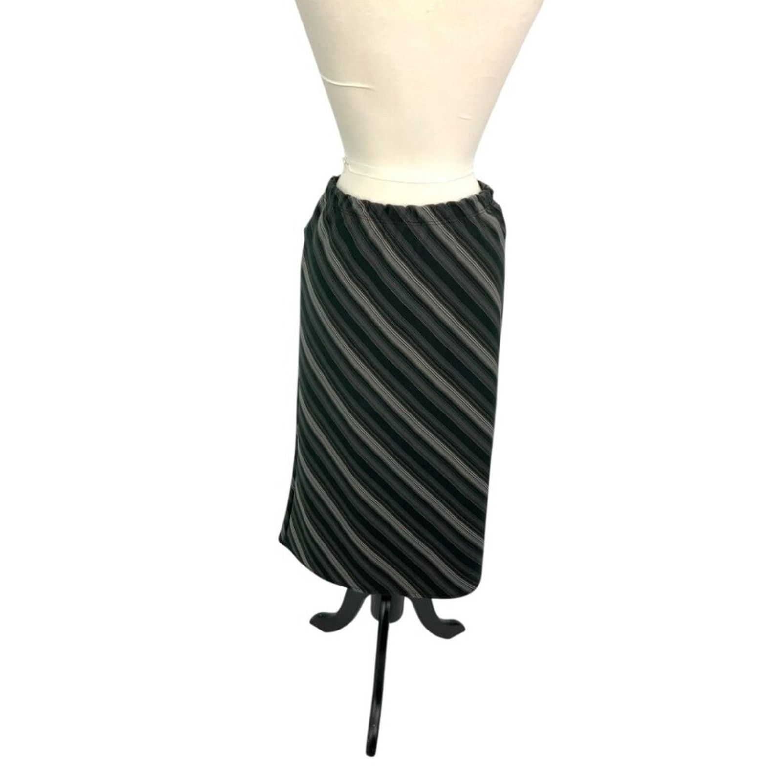 Other Forgotten Grace Striped Side Slit Midi Skirt Medium NWOT Size 32" / US 10 / IT 46 - 7 Thumbnail