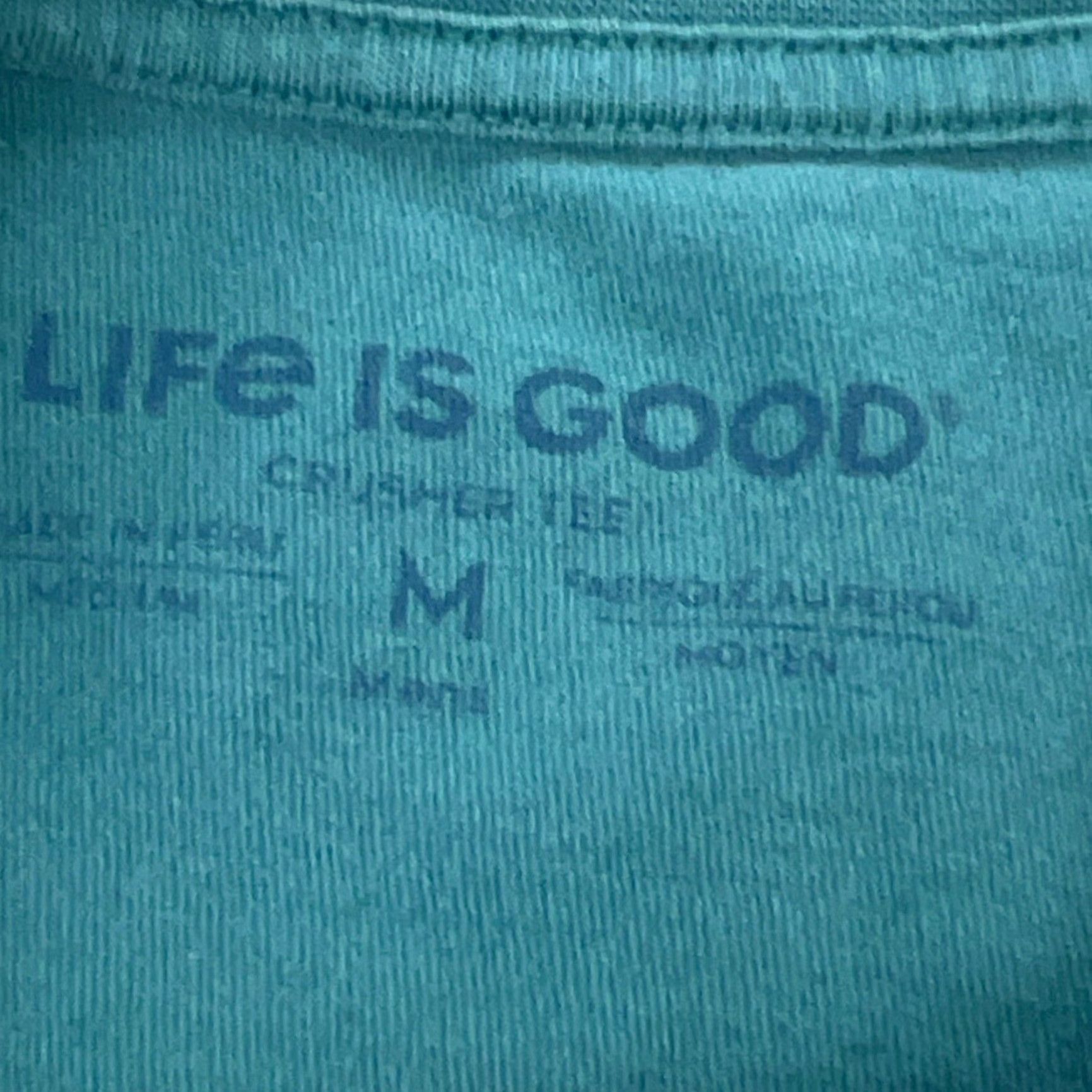 Life is Good VINTAGE Life is Good Crusher Tee Shirt Men M Green Santa Claus Christmas Graphic Print Crew Neck Long Sleeve Regular Fit Cotton T-Shirt Mens Size US M / EU 48-50 / 2 - 3 Thumbnail