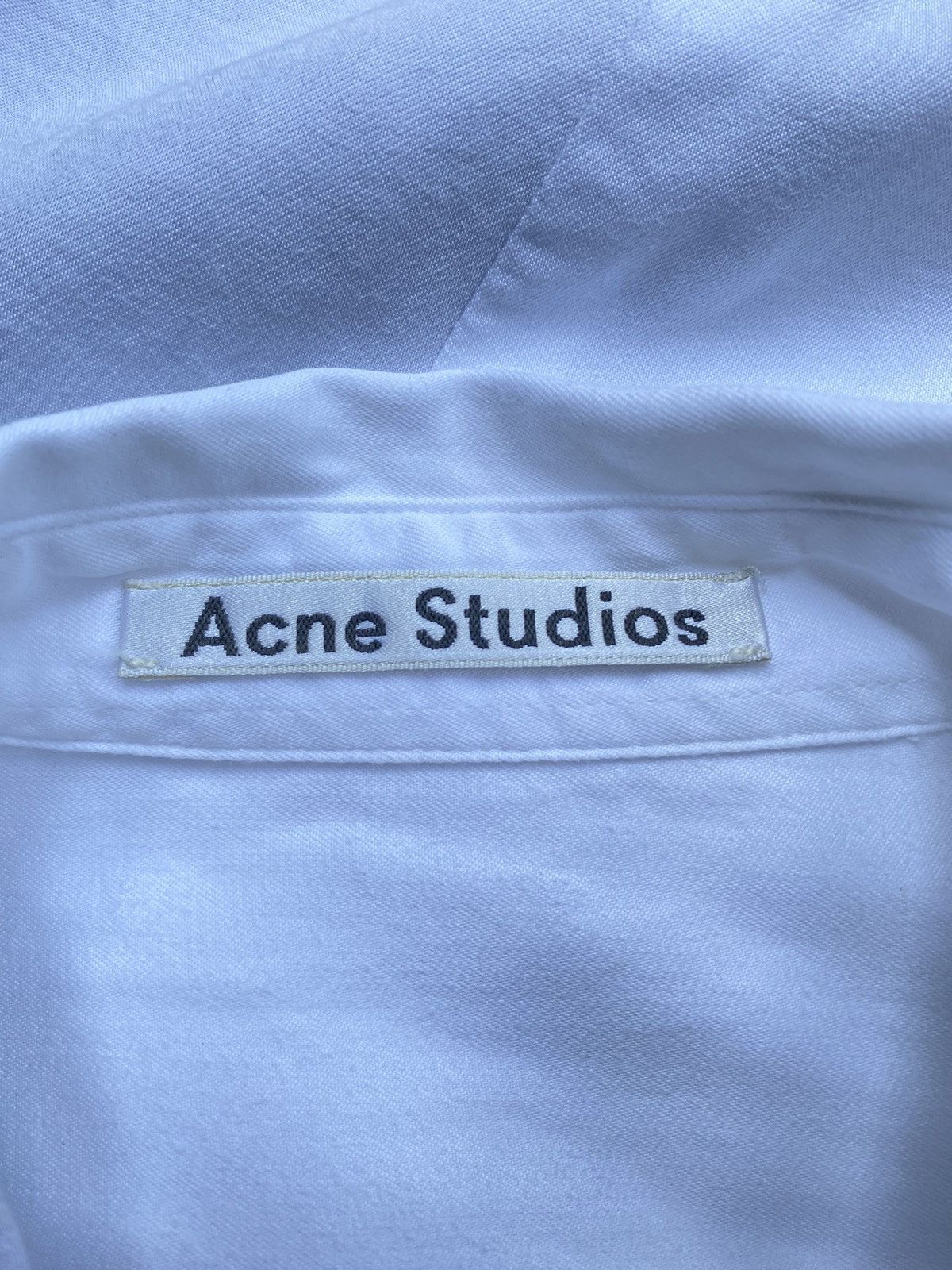 Acne Studios Acne Studios White Hidden Button Long Sleeve Shirt Size XS / US 0-2 / IT 36-38 - 7 Thumbnail