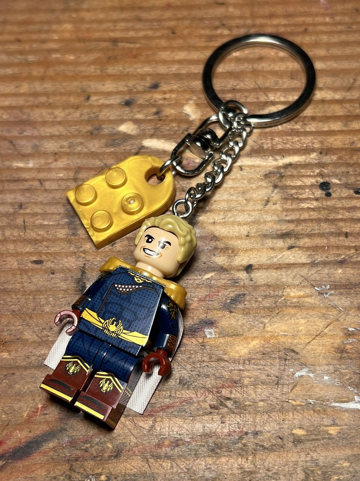 Anime Homelander the boys minifigure keychain keyring Size ONE SIZE - 1 Thumbnail