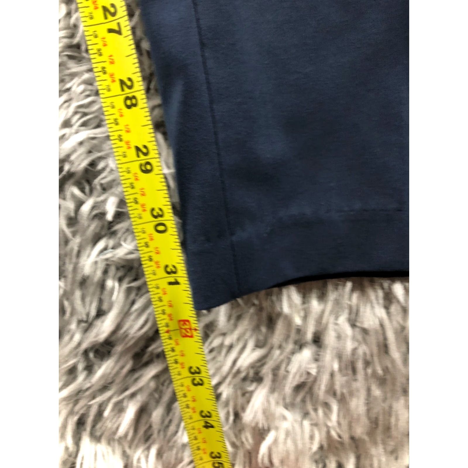 Haggar Haggar Slim Fit Dress Pants Mens 34x32 Blue Hook Eye Slim Straight 5-Pocket Cotton Nylon Casual Formal Business Mens Size US 34 / EU 50 - 3 Thumbnail