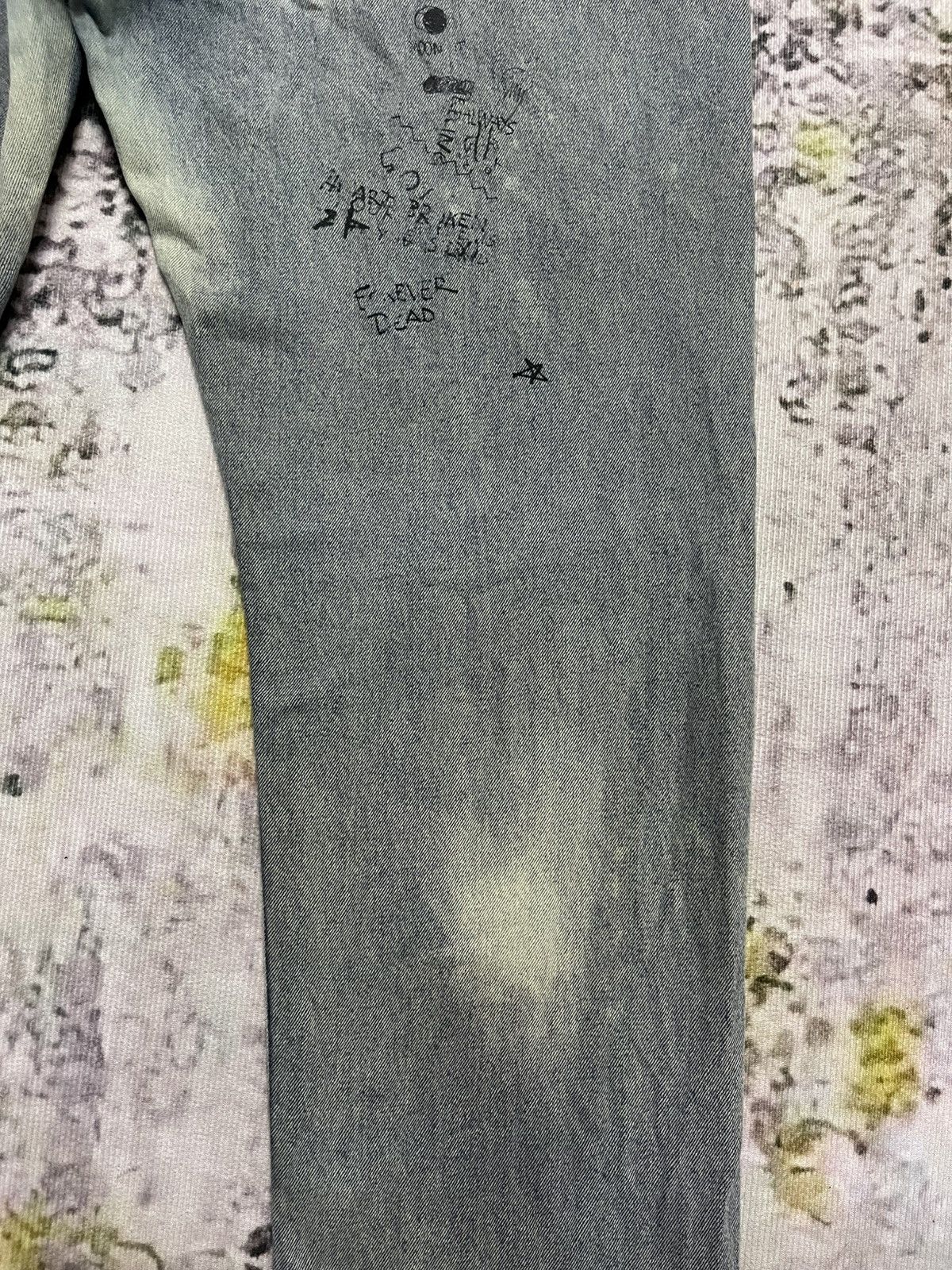 Cheap Monday × Japanese Brand Cheap Monday Japan Painted Skinnny Jeans Size US 37 - 13 Thumbnail