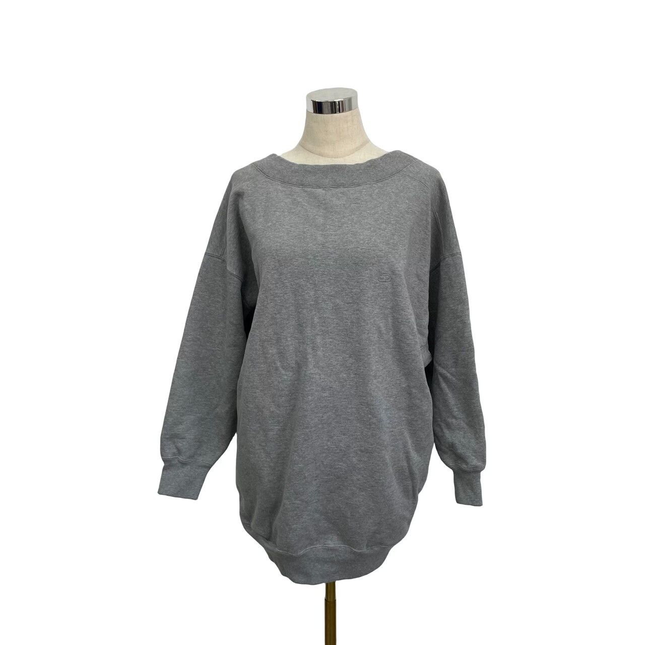 Balenciaga gray embroidered double B sweatshirt by Balenciaga Size US S / EU 44-46 / 1 - 5 Thumbnail