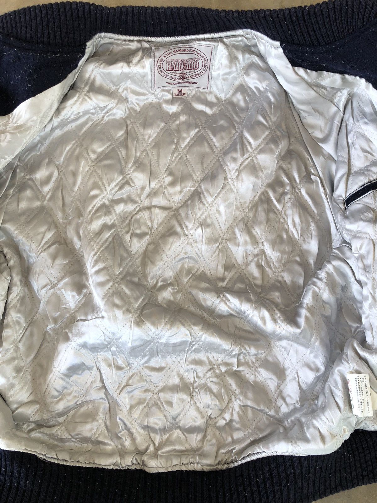 Vintage Vintage HARVARD Varsity Leather Sleeve Jacket Size US M / EU 48-50 / 2 - 19 Thumbnail
