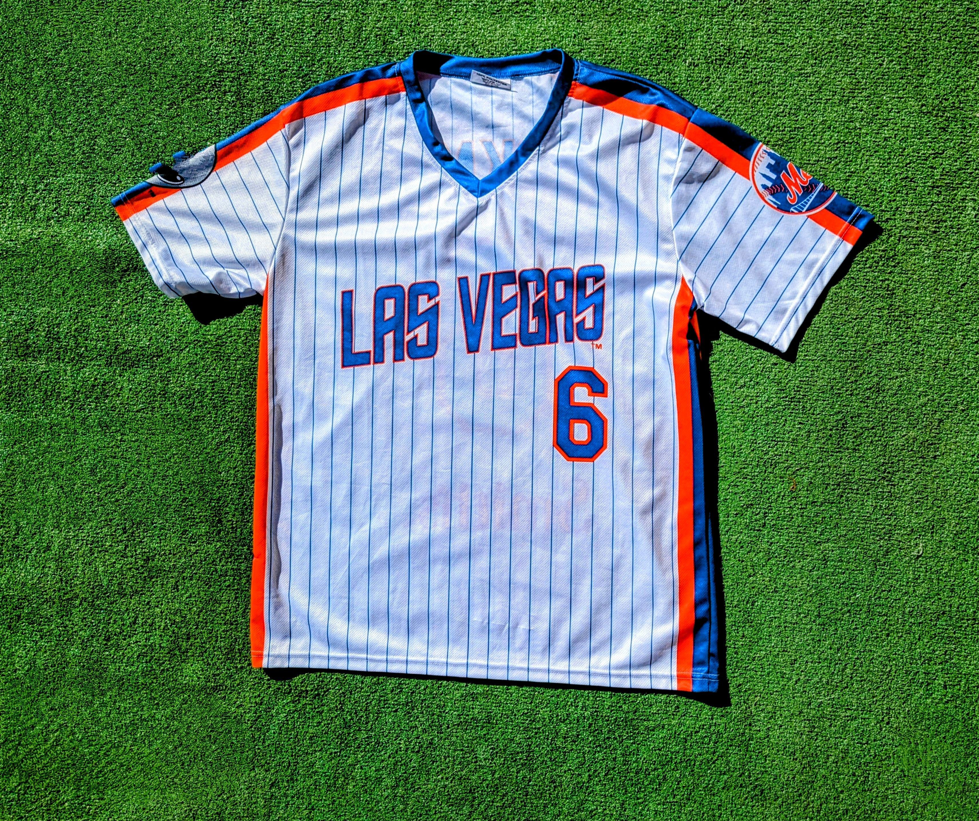 Vintage Las Vegas 51s Wally Backmon 6 New York Mets AAA Shirt Jersey Size US XL / EU 56 / 4 - 2 Thumbnail