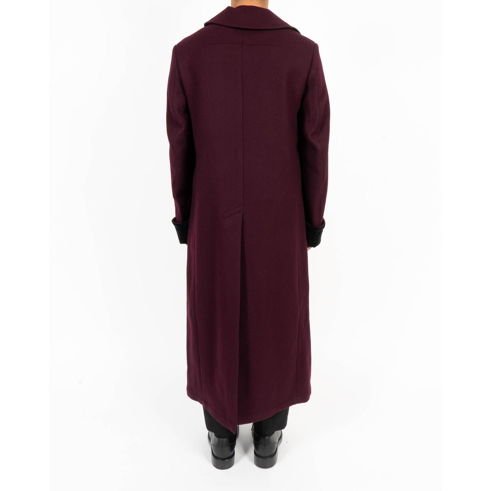 Haider Ackermann FW17 Oversized Double Breasted Coat in Plum Wool Size US M / EU 48-50 / 2 - 7 Thumbnail