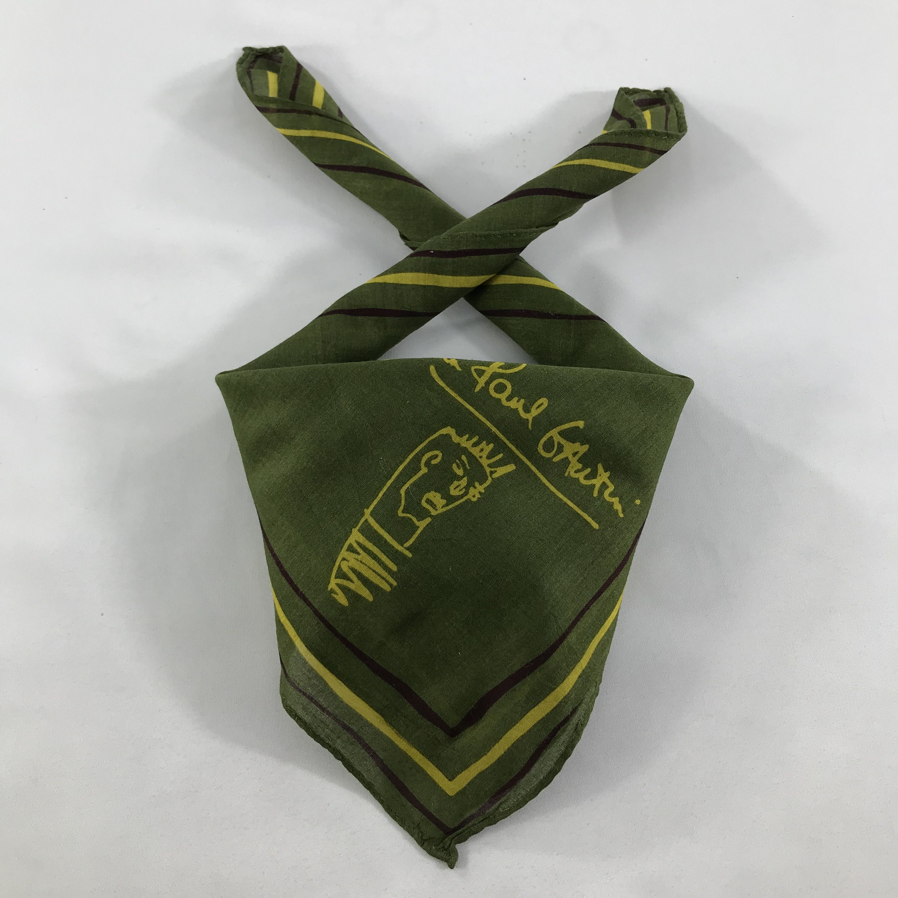 Jean Paul Gaultier × Vintage Jean Paul Gaultier Bandana / Handkerchief/Neckerchief -S1233 Size ONE SIZE - 3 Thumbnail
