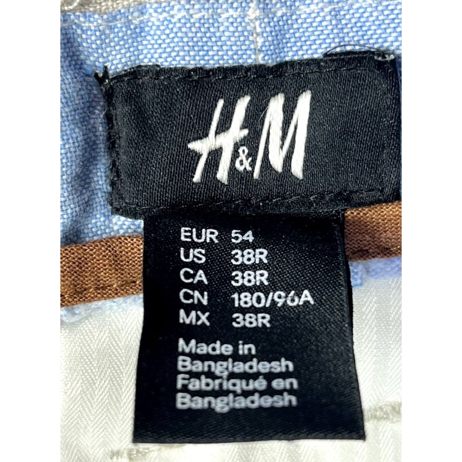 H&M H&M Men Slim Fit 38R Linen Pants Khakis Gray 31in Inseam Size Regular Vintage No Mens Size US 38 / EU 54 - 6 Thumbnail