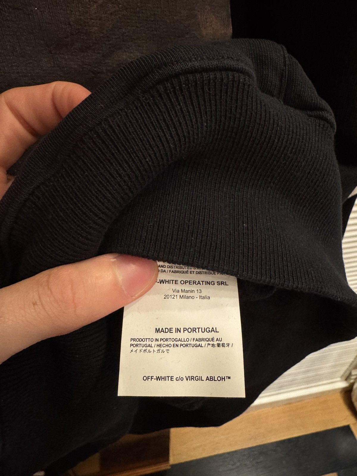 Off-White Off-White Black Mona Lisa Hoodie with Back Logo Detailing Size US M / EU 48-50 / 2 - 10 Thumbnail