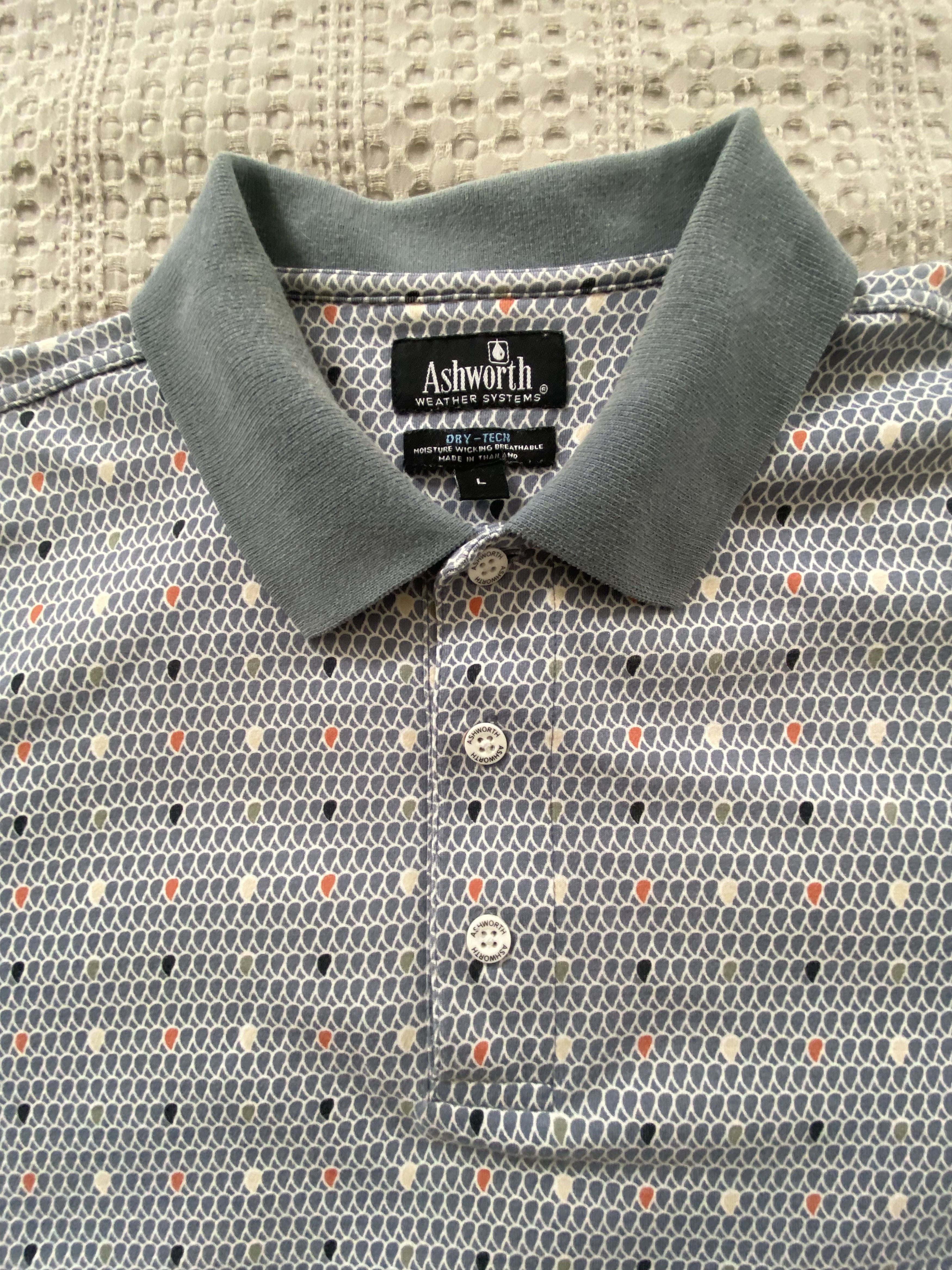 Ashworth Ashworth Patterned Polo Size US L / EU 52-54 / 3 - 1 Thumbnail