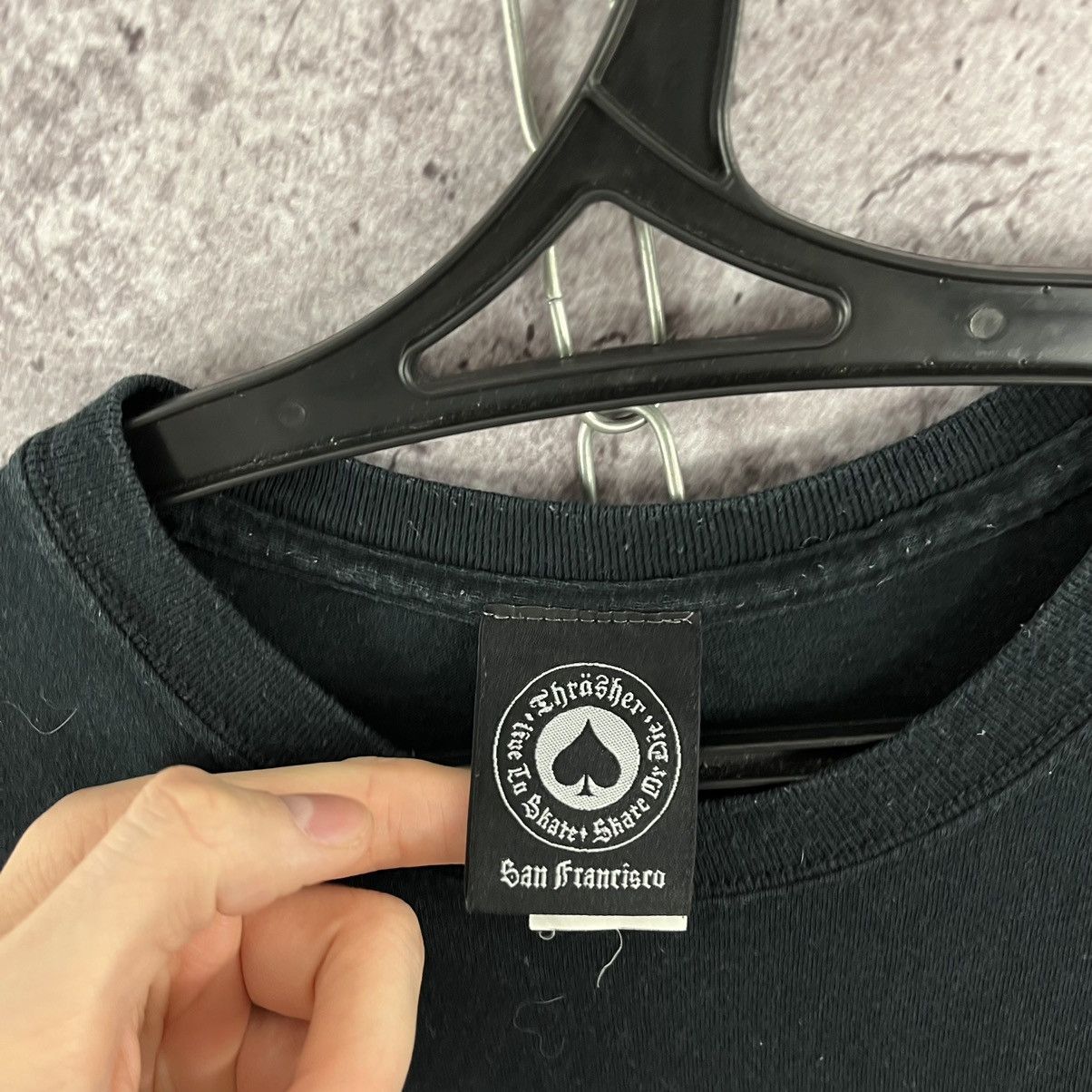 Other Thrasher T-Shirt Black Big Logo “Fire” Y2K Size L Size US L / EU 52-54 / 3 - 4 Thumbnail