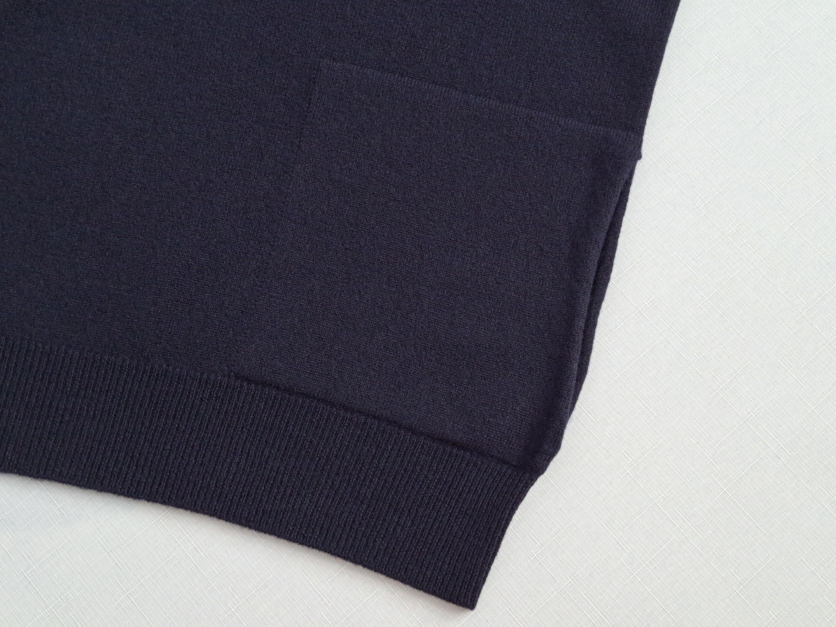 Peserico Cappellini wool/cashmere dark blue pullover. Size 42IT. Size M / US 6-8 / IT 42-44 - 5 Thumbnail