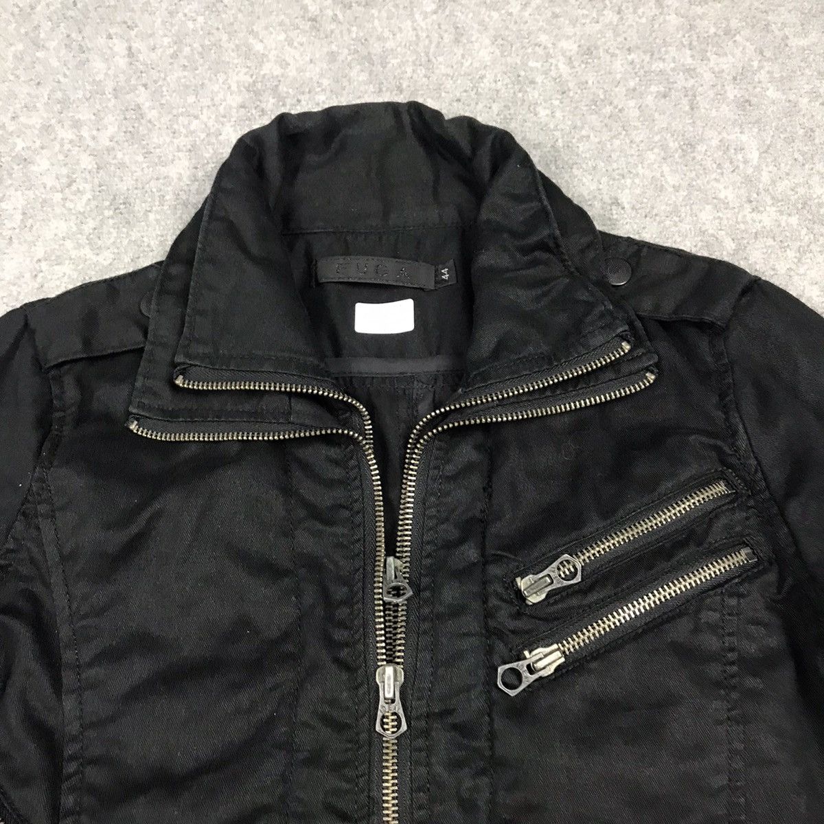 GOSTAR DE FUGA FUGA JAPAN DOUBLE ZIPPER PUNK SUPER BLACK JACKET Size US S / EU 44-46 / 1 - 3 Thumbnail