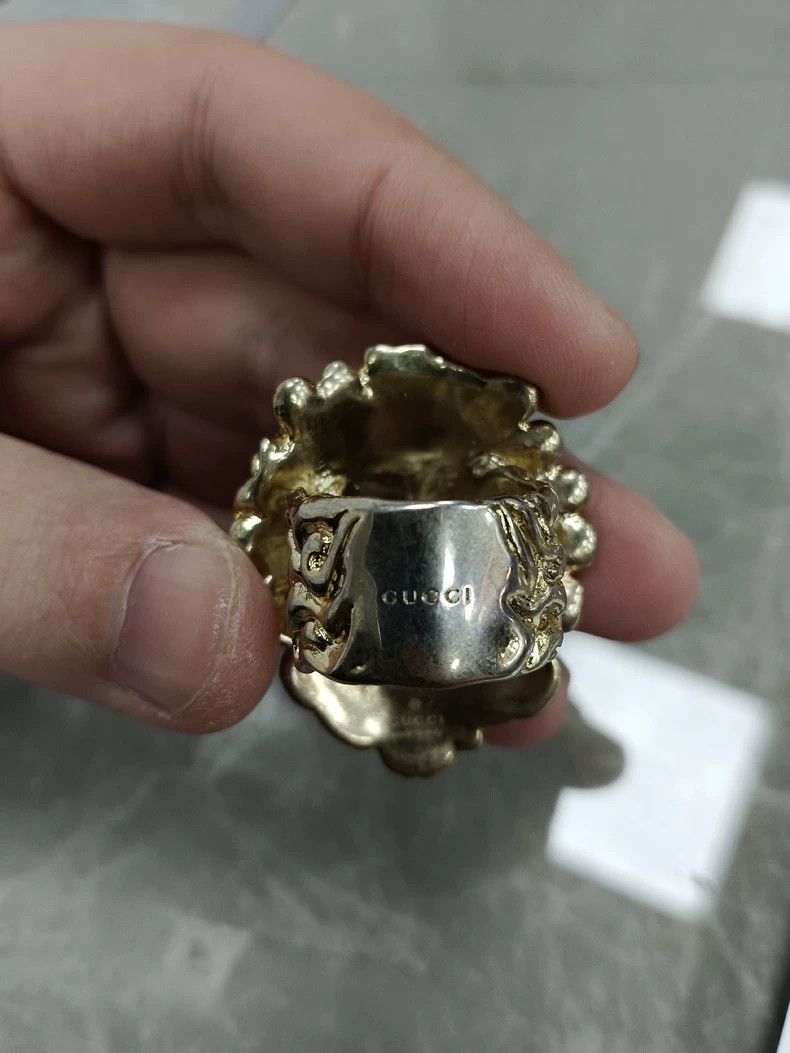 Gucci Gucci Size 19 Lion's head ring 2504-Nextarrow Size ONE SIZE - 5 Thumbnail