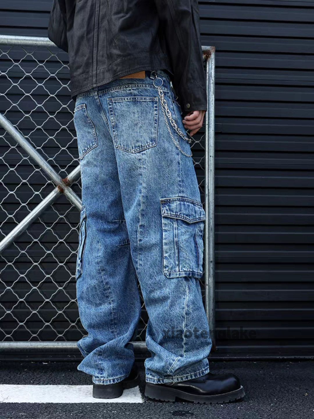 Jean ltx faded supreme Stussy kith style baggy cargo opium jeans Size US 30 / EU 46 - 6 Thumbnail