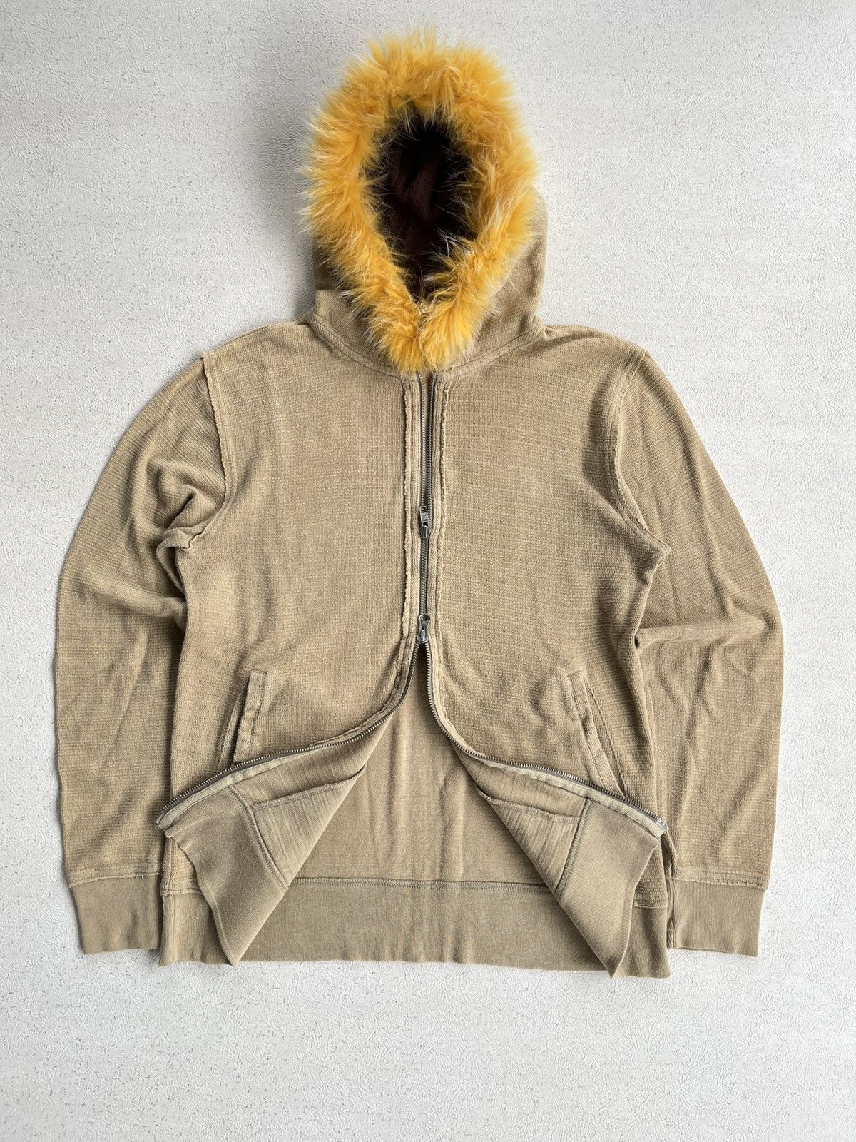 Le Grande Bleu (L.G.B.) Global Work Japan Distressed Fur zip Hoodie LGB if6w9 Style Size US M / EU 48-50 / 2 - 3 Thumbnail