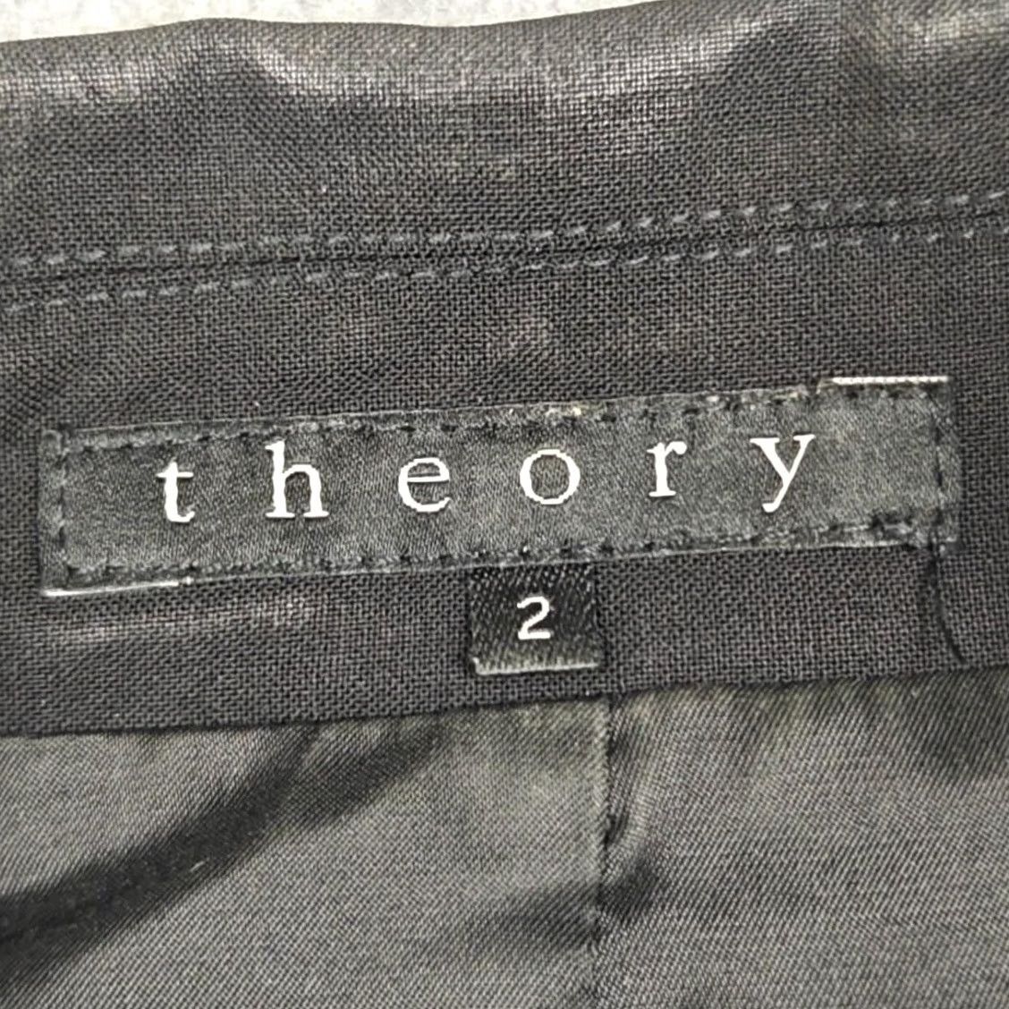 Theory Theory Blazer Womens 2 Black Wool One Button Lined Tailored Jacket Workwear Shirt Dress? Size XS / US 0-2 / IT 36-38 - 3 Thumbnail