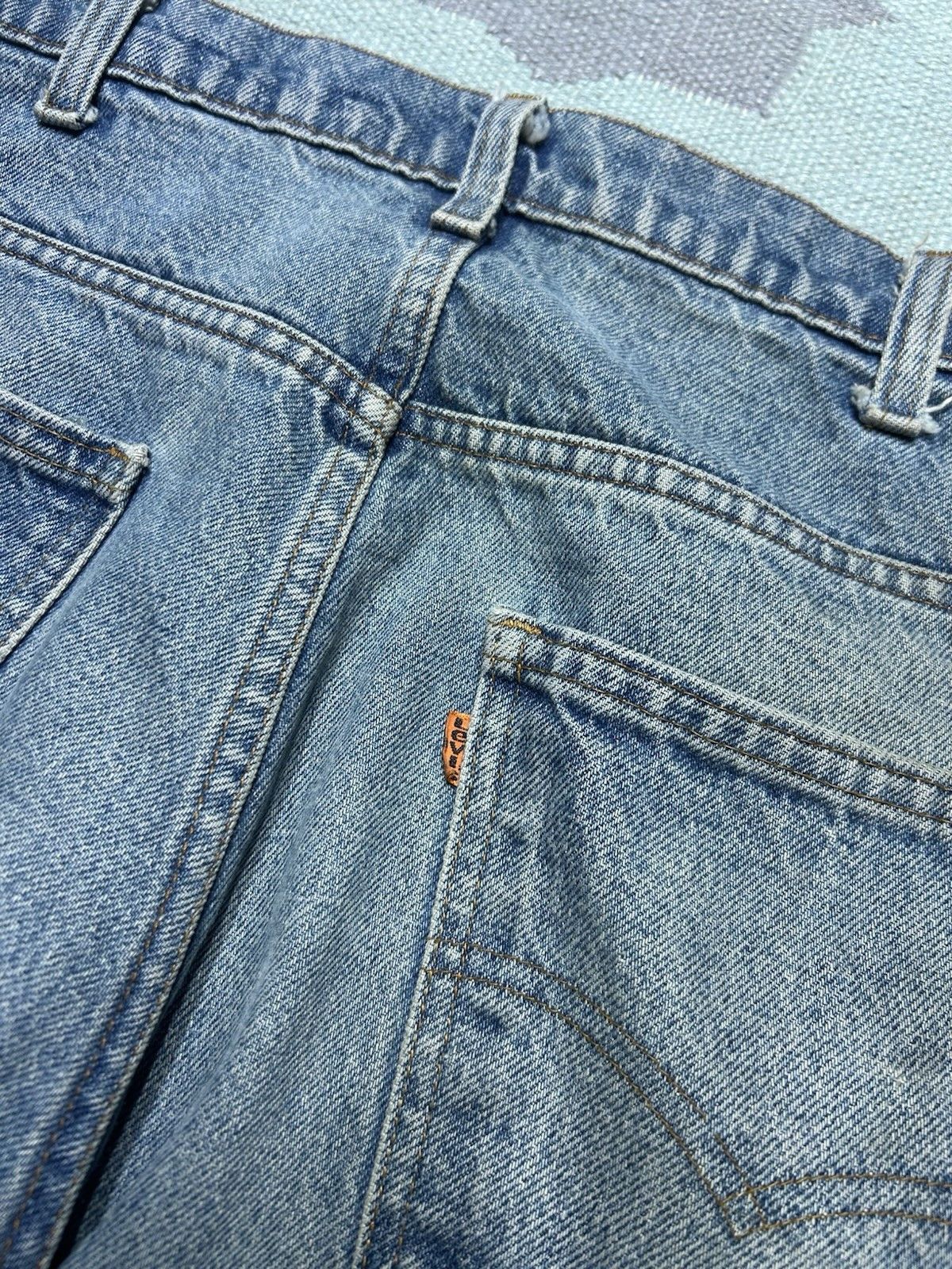 Vintage Vtg 80s Levis 519 0217 jeans orange tab faded straight 34x29 Size US 34 / EU 50 - 4 Thumbnail