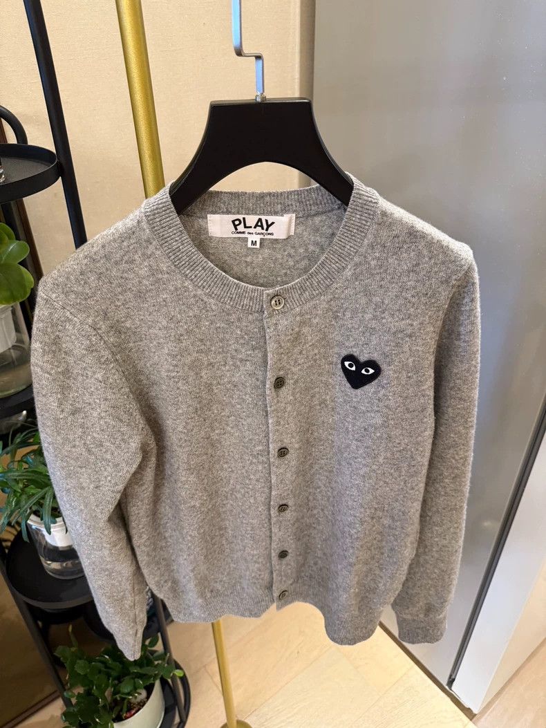 Comme des Garcons Comme Des Garcons Wool knitted cardigan gray Size M / US 6-8 / IT 42-44 - 2 Thumbnail