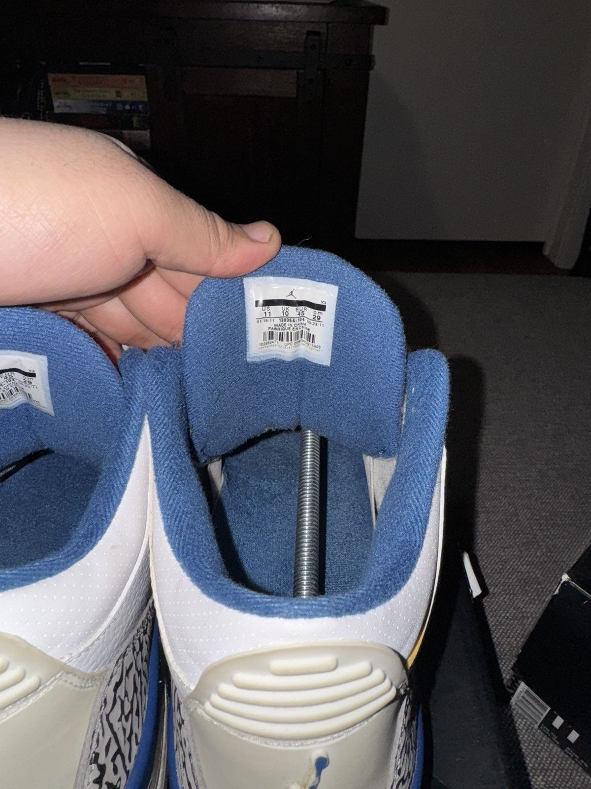 Jordan Brand True Blue Jordan 3 Size US 11 / EU 44 - 10 Thumbnail