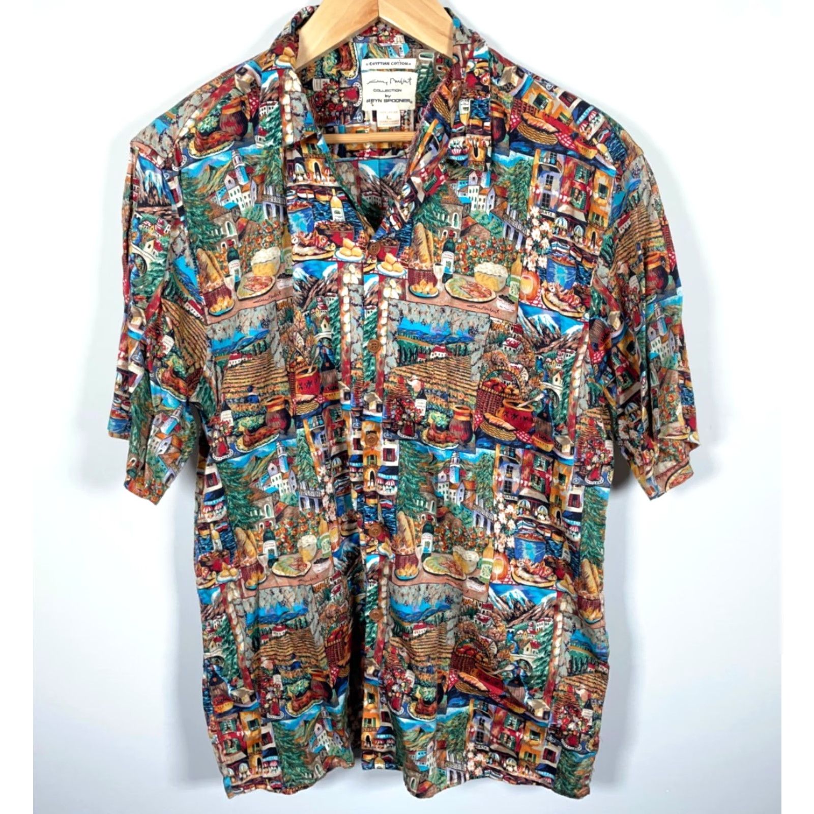 Reyn Spooner Reyn Spooner x Guy Buffet Shirt Men's Large Italian Countryside Loop Collar Shirt Size US L / EU 52-54 / 3 - 2 Thumbnail