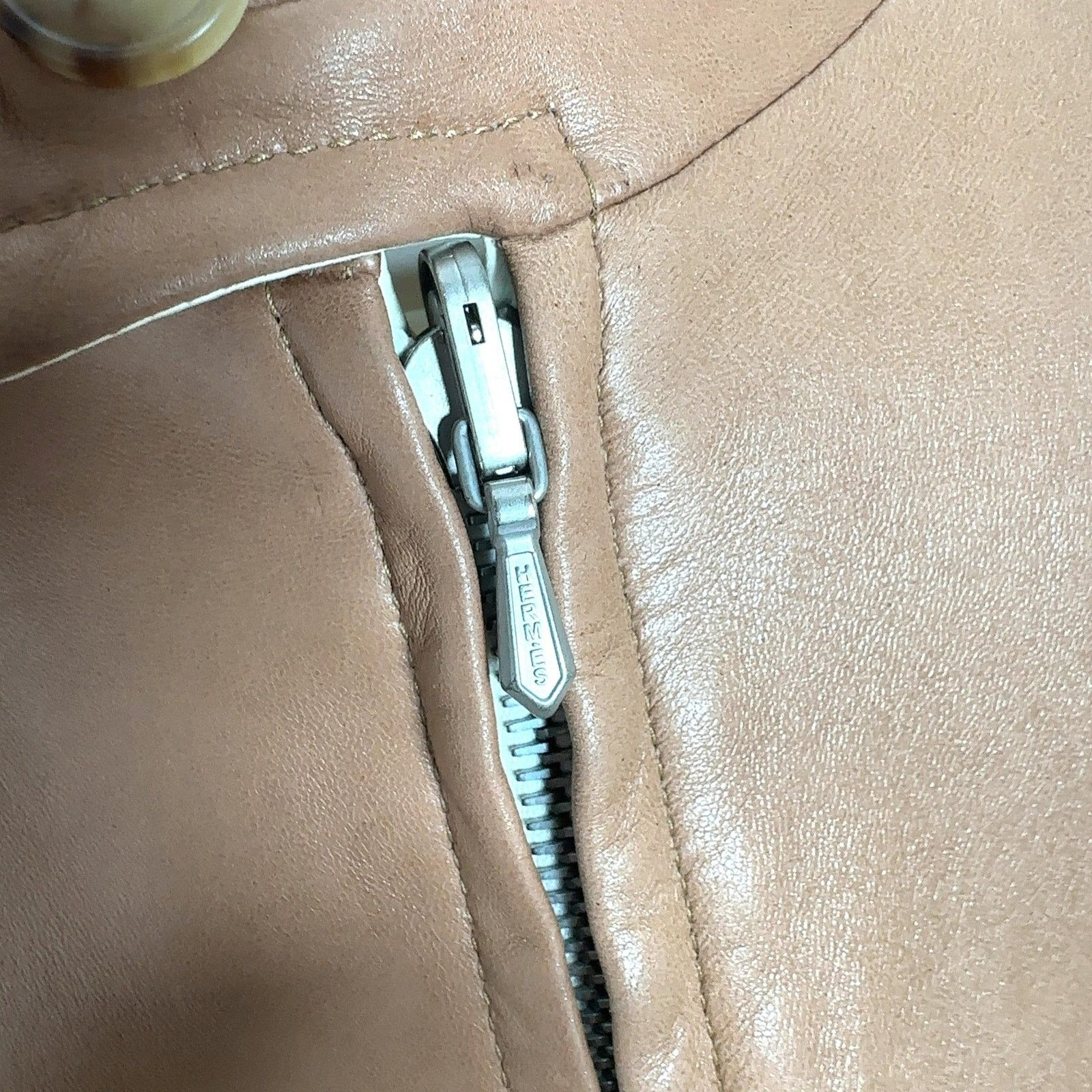 Hermes Hermes Reversible Lambskin Leather Jacket Size US S / EU 44-46 / 1 - 10 Thumbnail