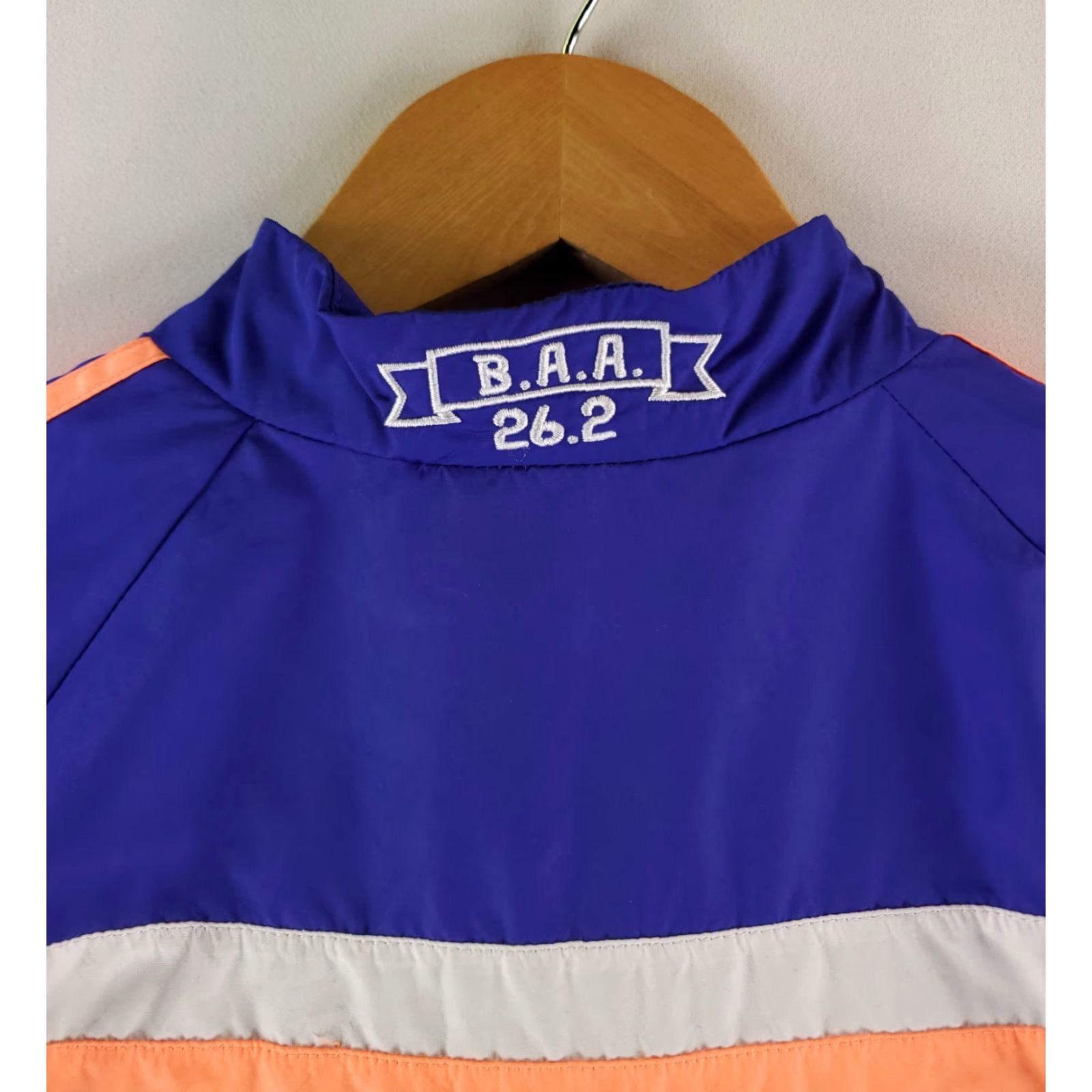 Adidas Adidas Jacket Windbreaker Full Zip Boston Marathon 2015 Blue Pink Striped Mens XL Size US XL / EU 56 / 4 - 6 Thumbnail