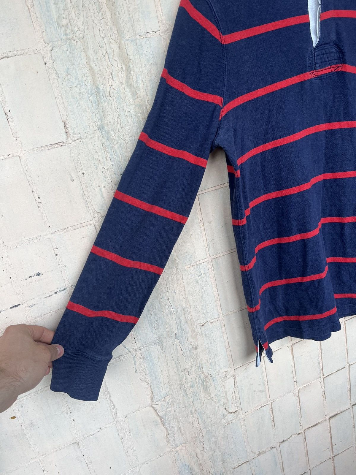 Polo Ralph Lauren Vintage 90s Polo Ralph Lauren Rugby Long Sleeve Shirt Size US S / EU 44-46 / 1 - 3 Thumbnail