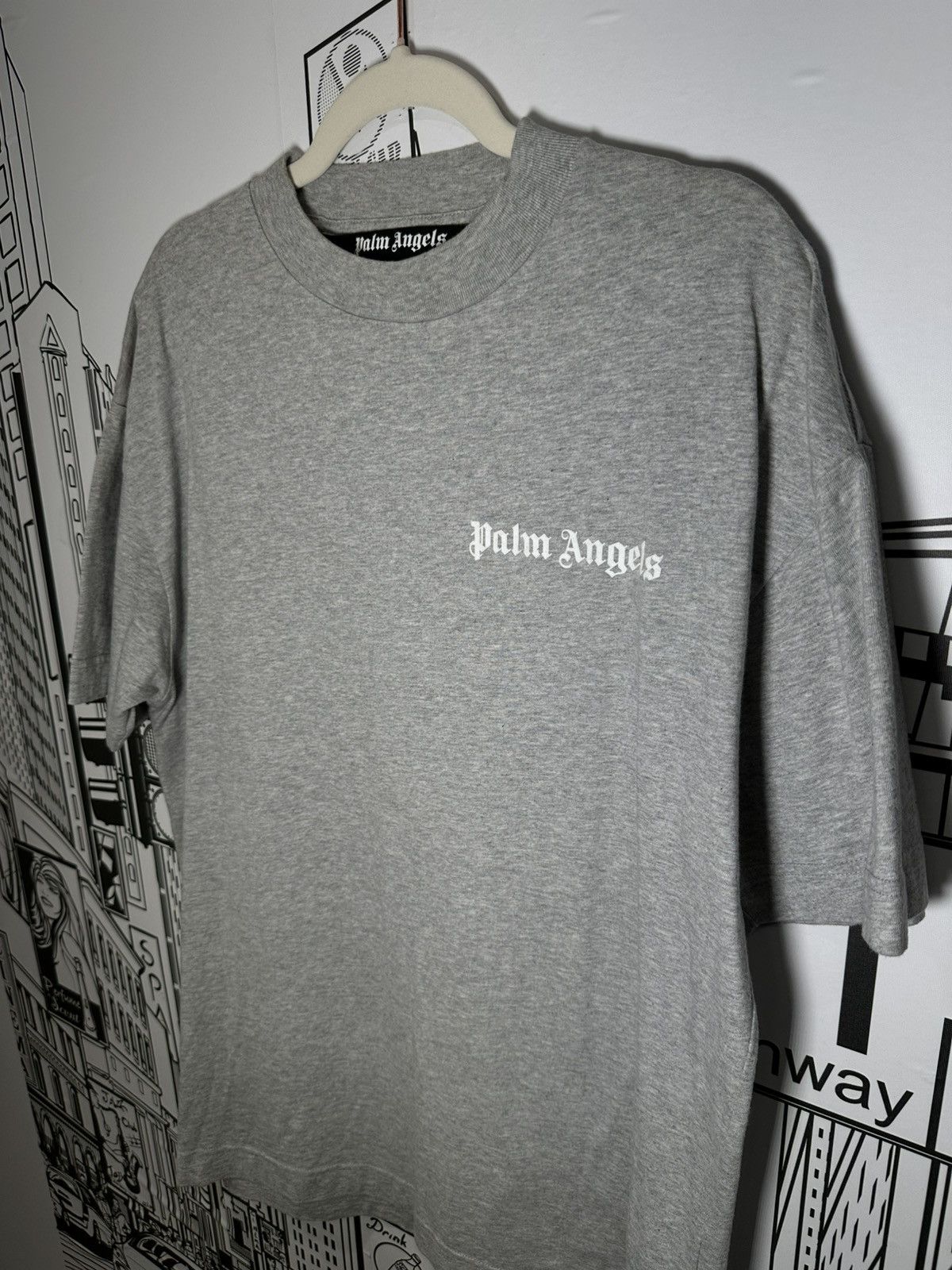 Palm Angels Palm Angels Basic Tee Shirt Grey Large Size US L / EU 52-54 / 3 - 2 Thumbnail