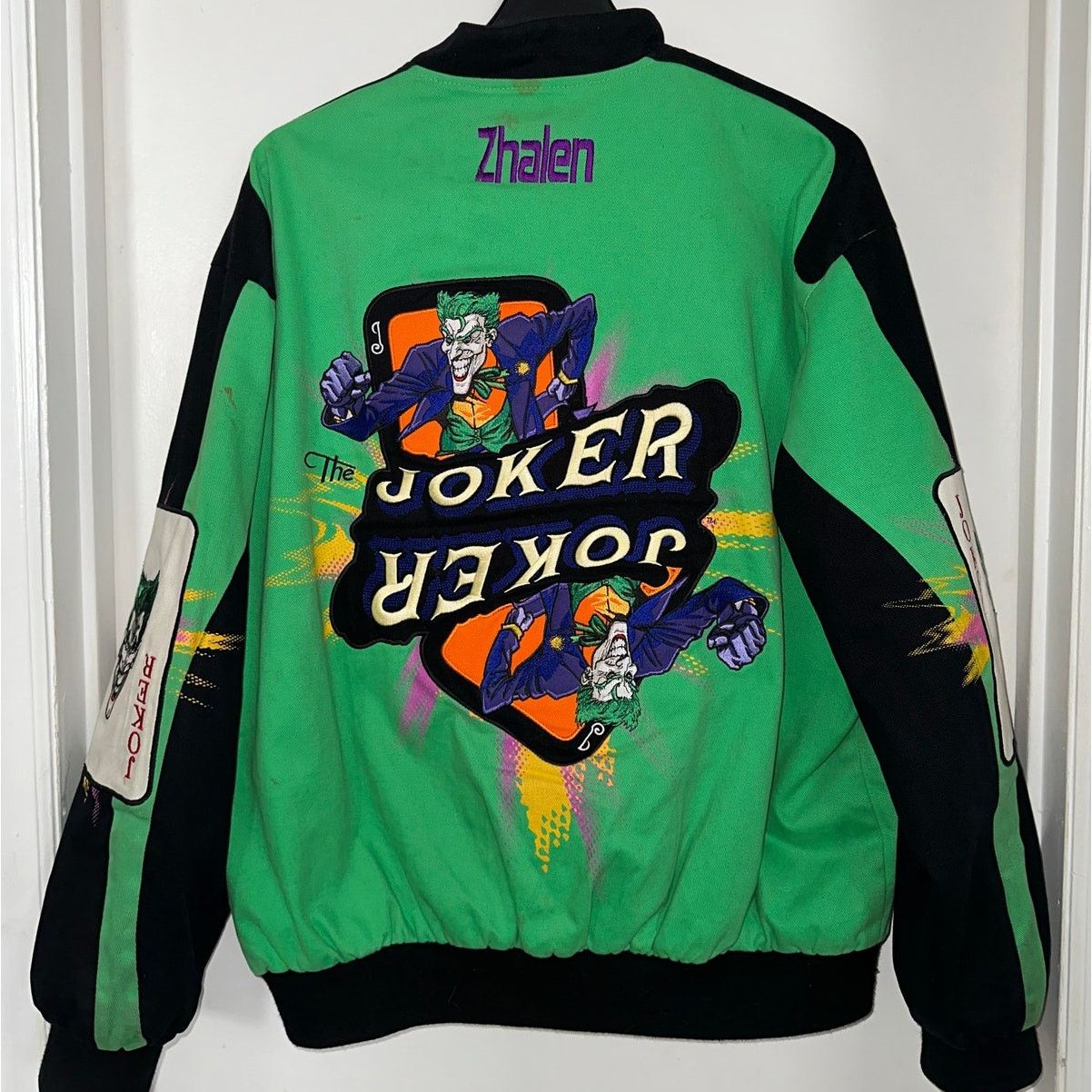 DC Comics × JH Design RARE Vintage JH Design The Joker Racing Jacket Batman XL Size US XL / EU 56 / 4 - 6 Thumbnail