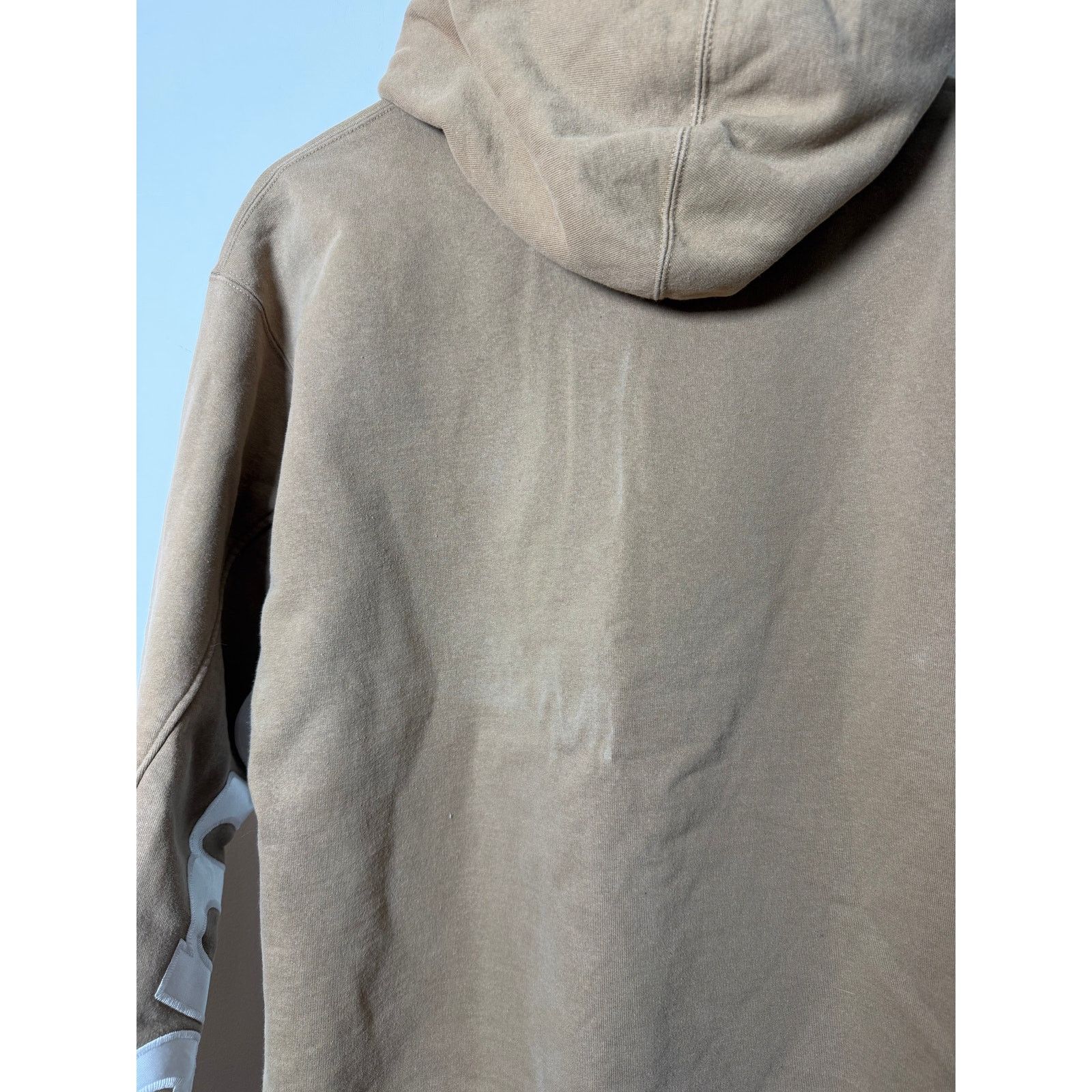 Supreme Supreme Cropped Panels Hooded Sweatshirt 'Light Brown' Size ONE SIZE - 8 Thumbnail
