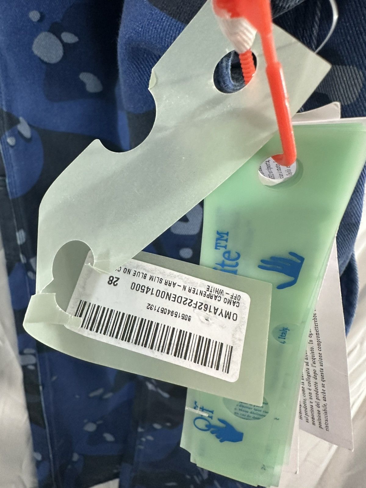 Off-White Off-White Camo Blue Size US 28 / EU 44 - 15 Thumbnail