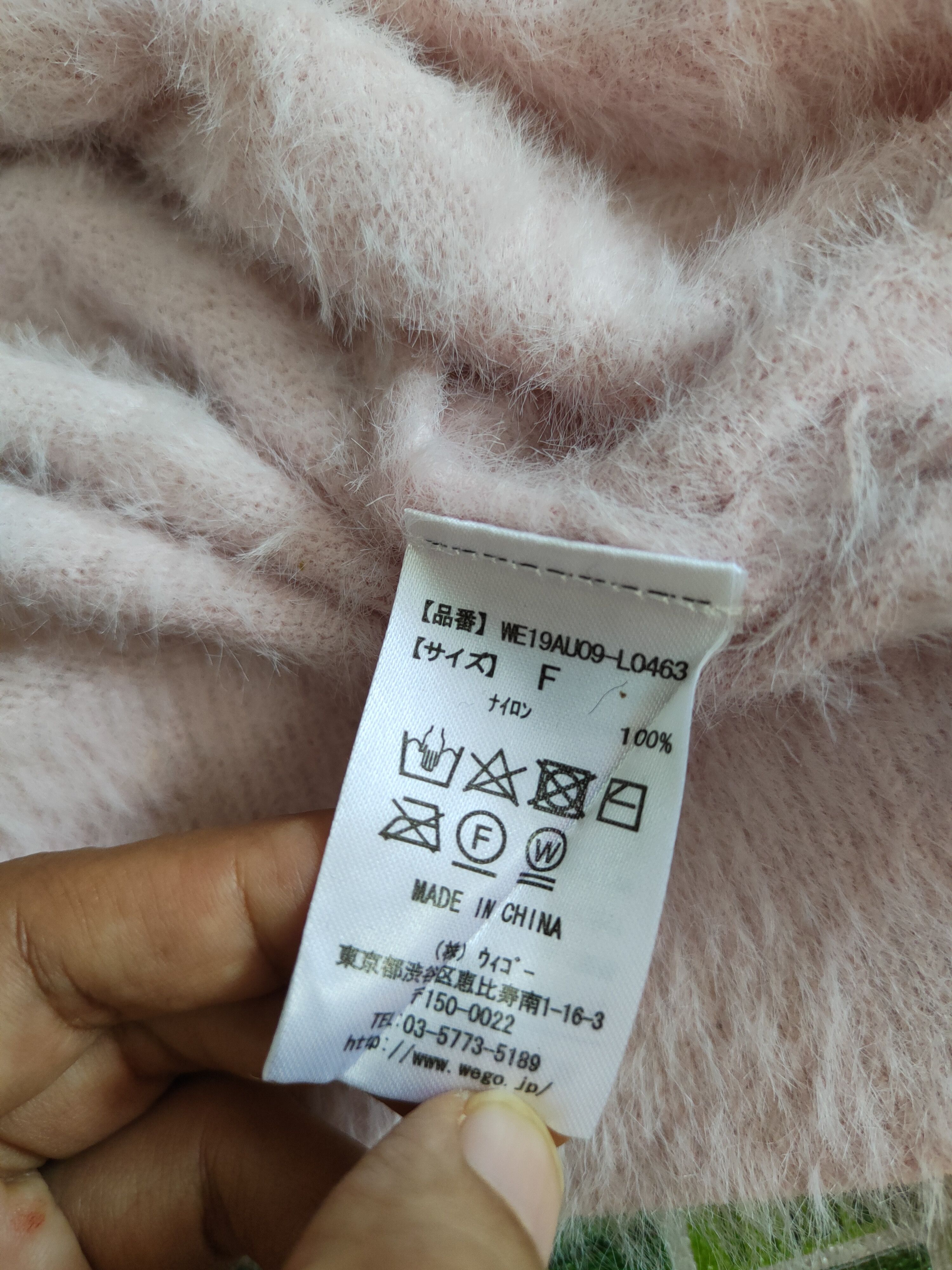 Vintage Vintage 💥 Wego Light Pink Fur Mohair Knitwear Cardigan Size M / US 6-8 / IT 42-44 - 12 Thumbnail