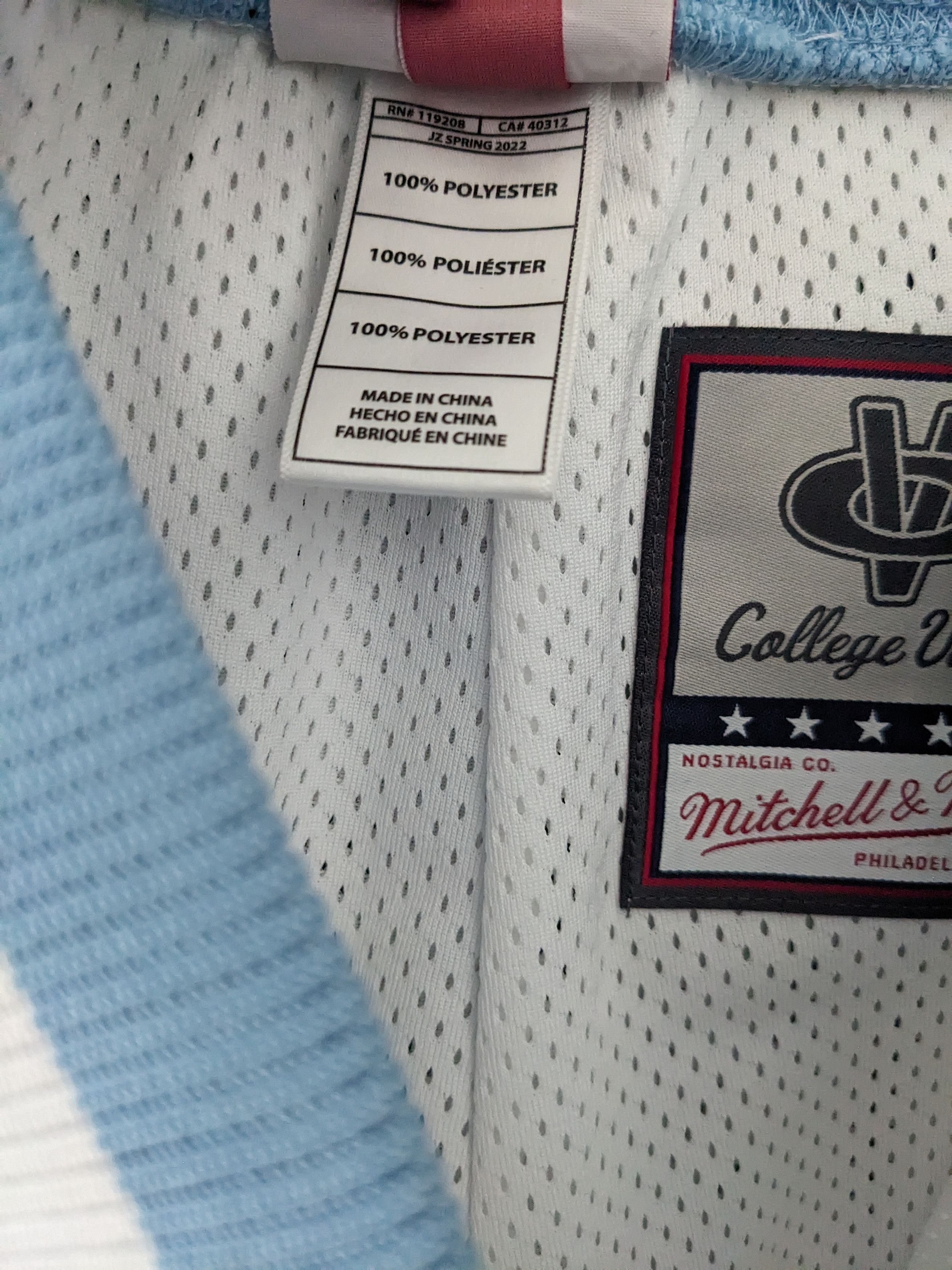 Mitchell & Ness UNC '83-84 Authentic Home Game Shorts Size US 38 / EU 54 - 3 Thumbnail