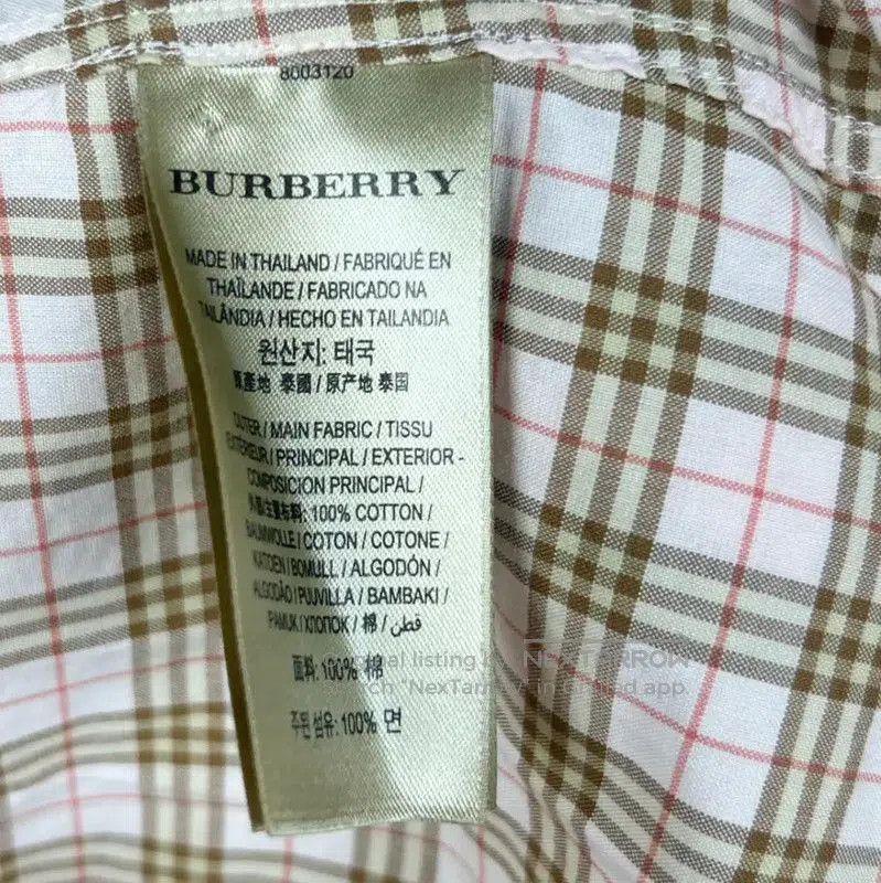 Burberry Burberry Light Pink Cotton Women's Shirt. Size XXS / US 00 / IT 34 - 5 Thumbnail