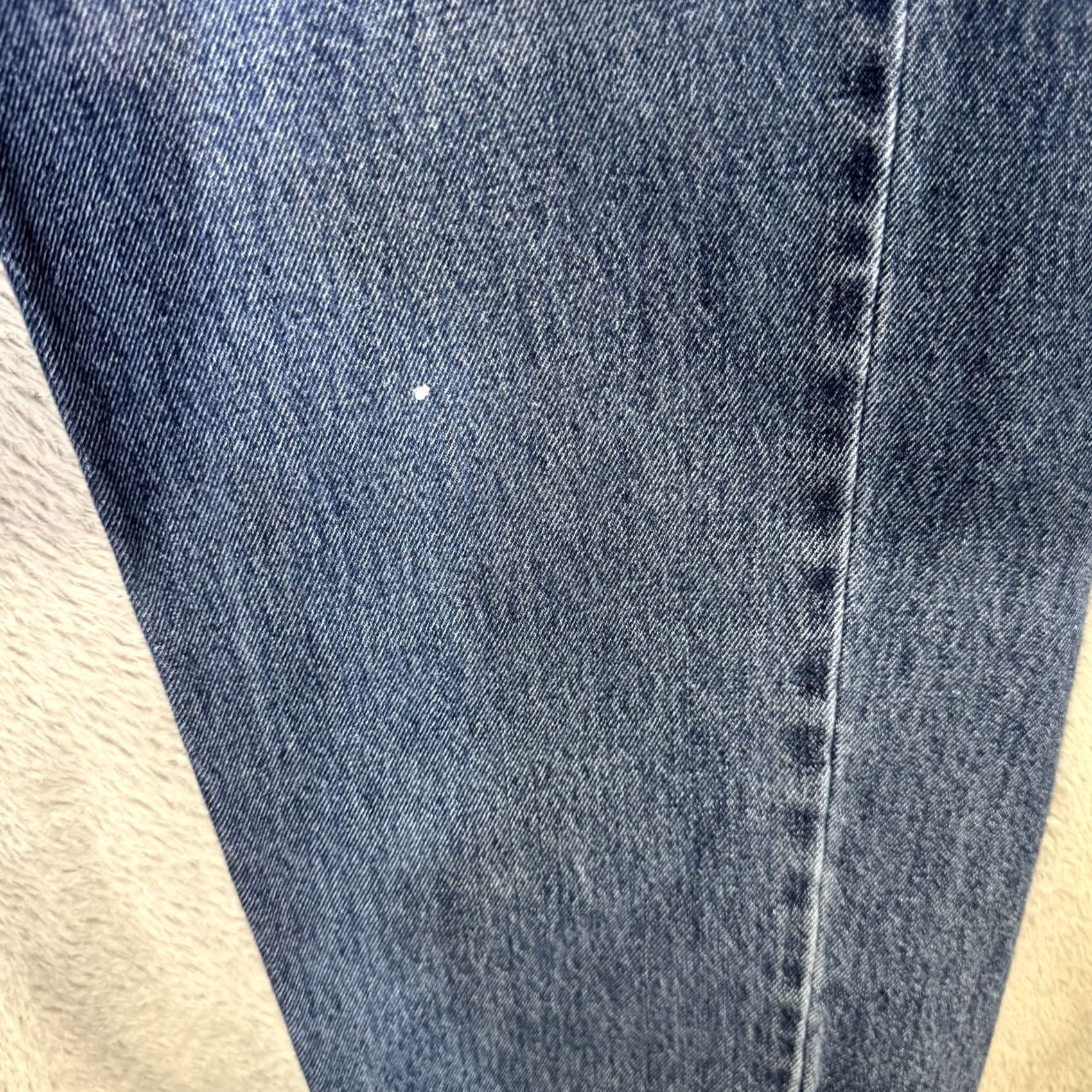 Levi's Levi's 550 Jeans Mens 36x34 Blue Denim Relaxed Fit Tapered Leg Mid Rise Zip Fly Size US 36 / EU 52 - 3 Thumbnail