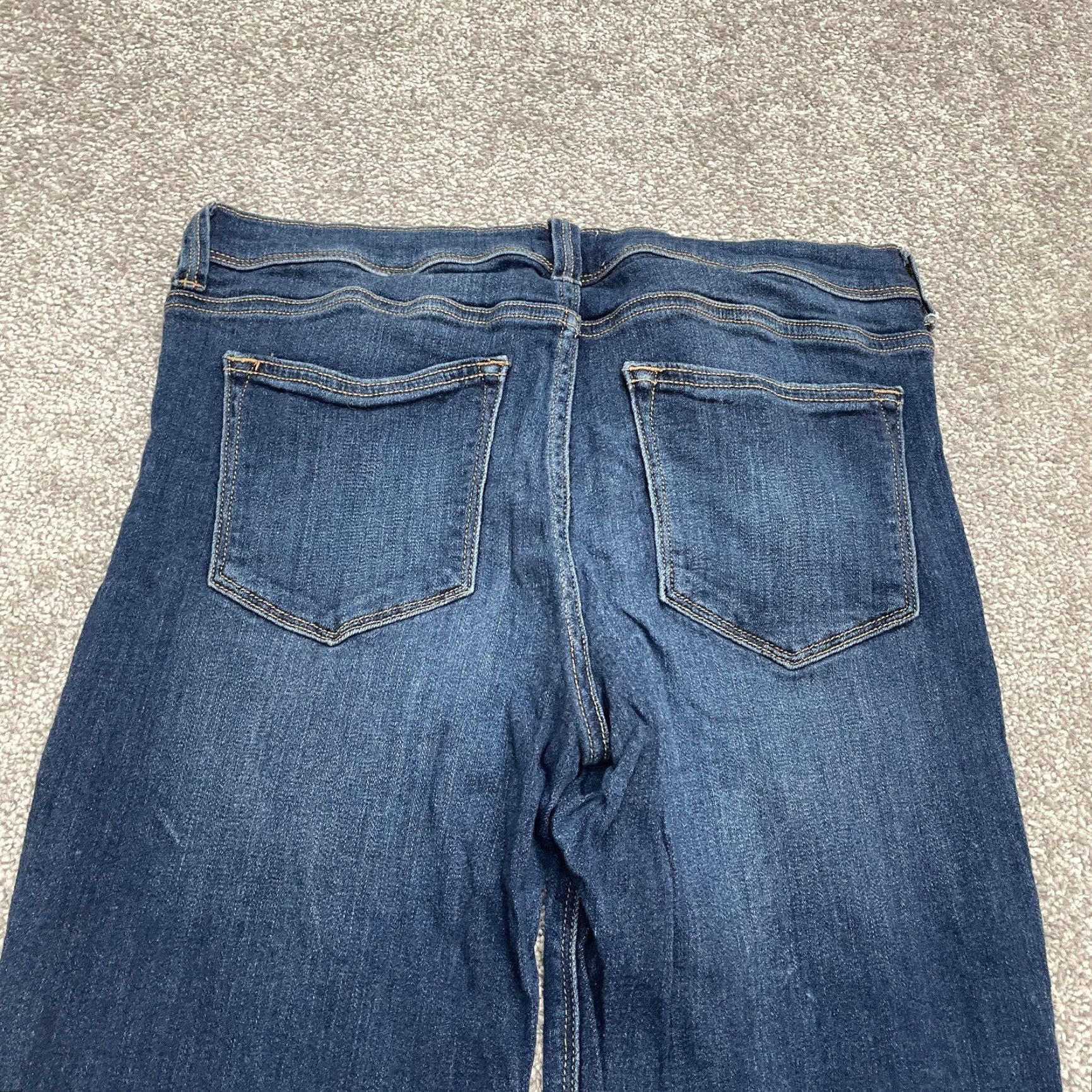 Denime I.D : 23 Jeans Women Adult 29 Blue Dark Wash Mid Rise Straight 30x28 Denim Stretch 5-Pocket Womens Size 29" - 5 Thumbnail