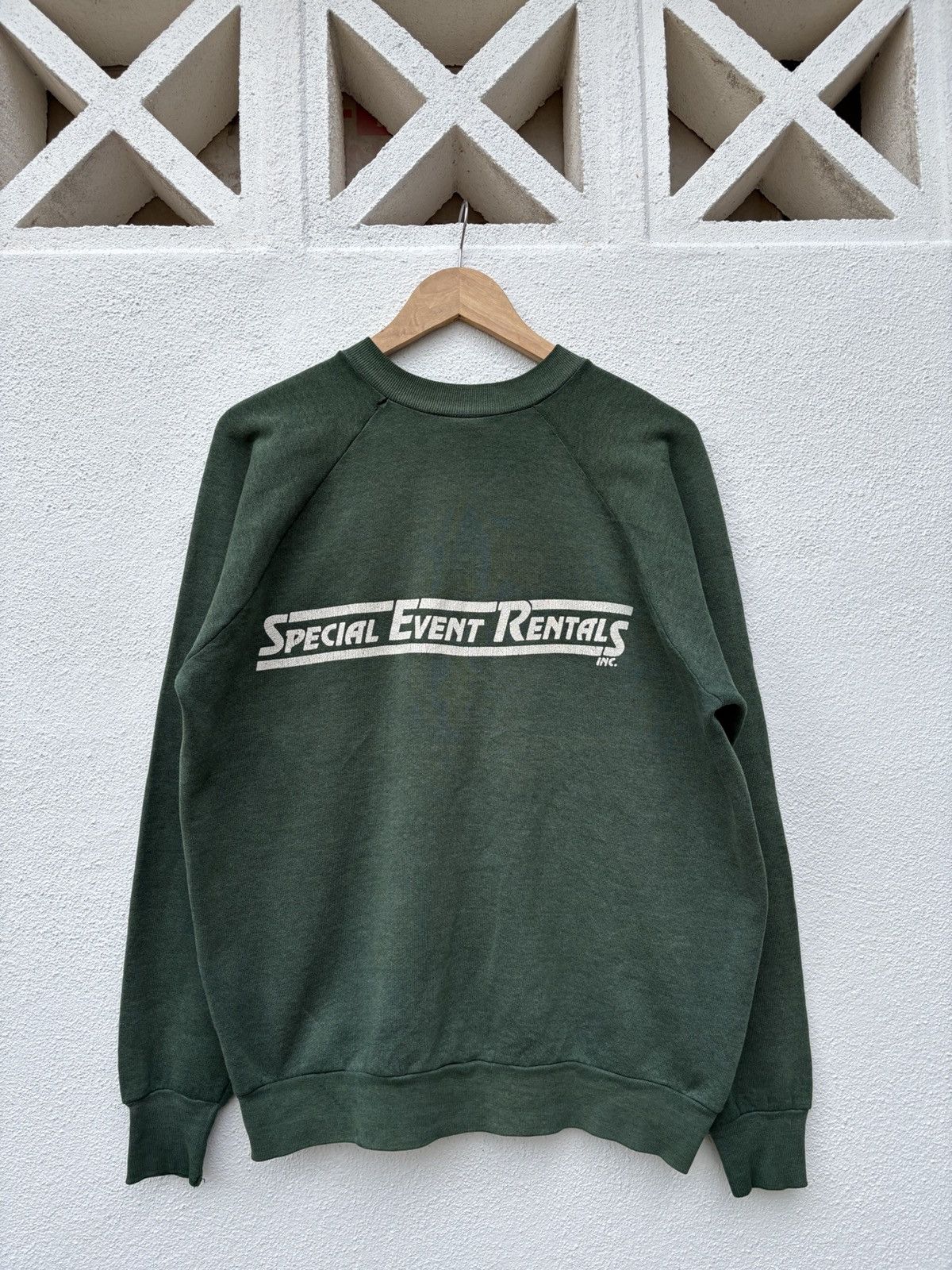 Vintage Vintage 90s Sun Faded Big Spell Out Baggy Sweatshirt Size US XL / EU 56 / 4 - 1 Thumbnail
