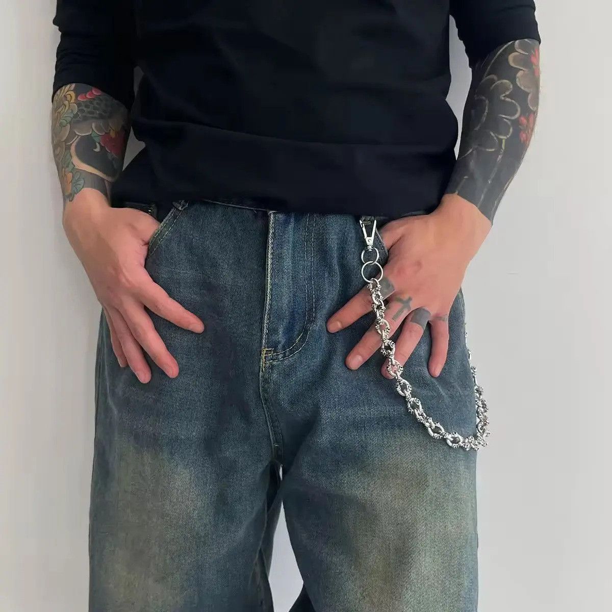 Japanese Brand Skull Long wallet chain Size ONE SIZE - 5 Thumbnail