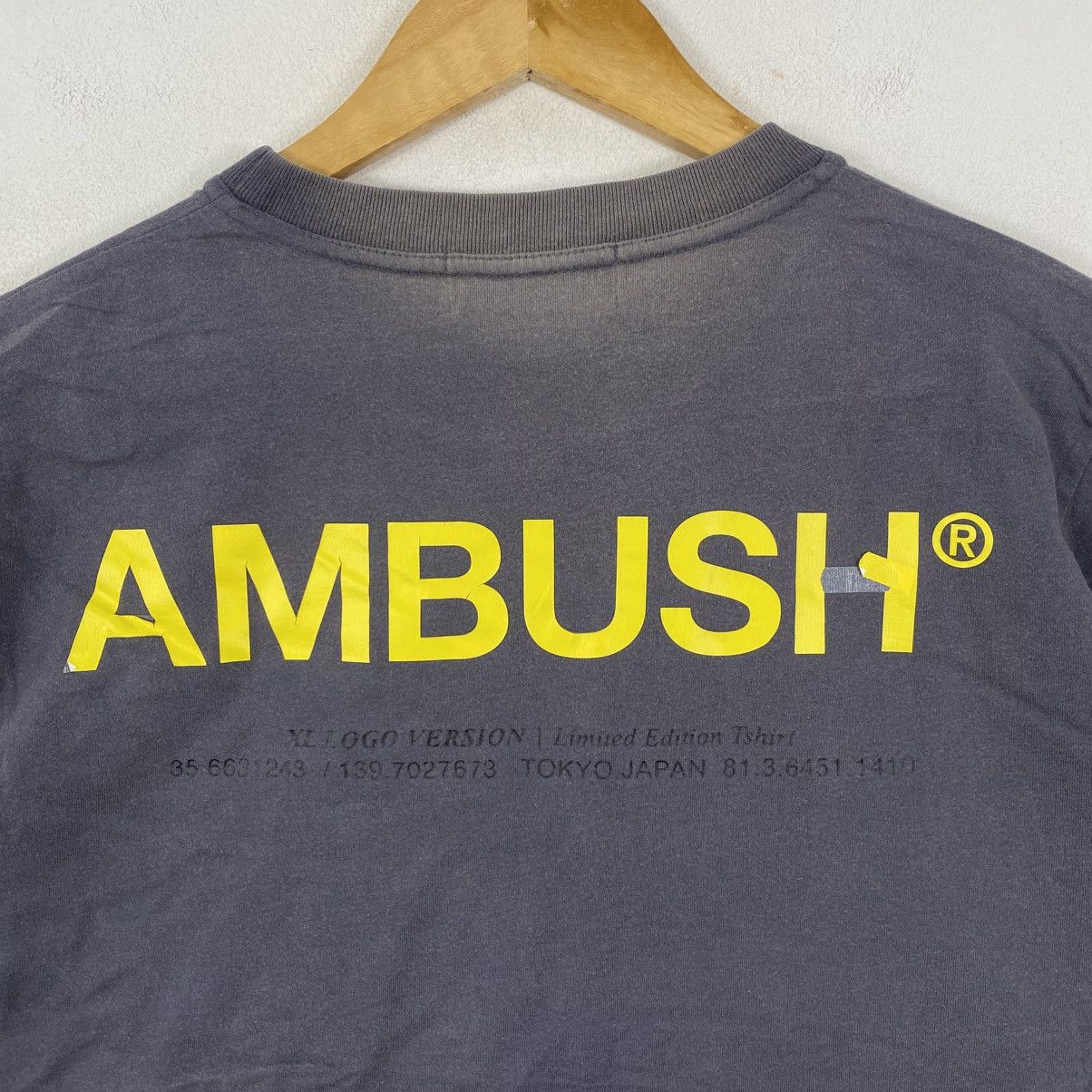 Ambush Design AMBUSH Tokyo Limited Edition XL Logo Shirt Gray S Size US S / EU 44-46 / 1 - 3 Thumbnail