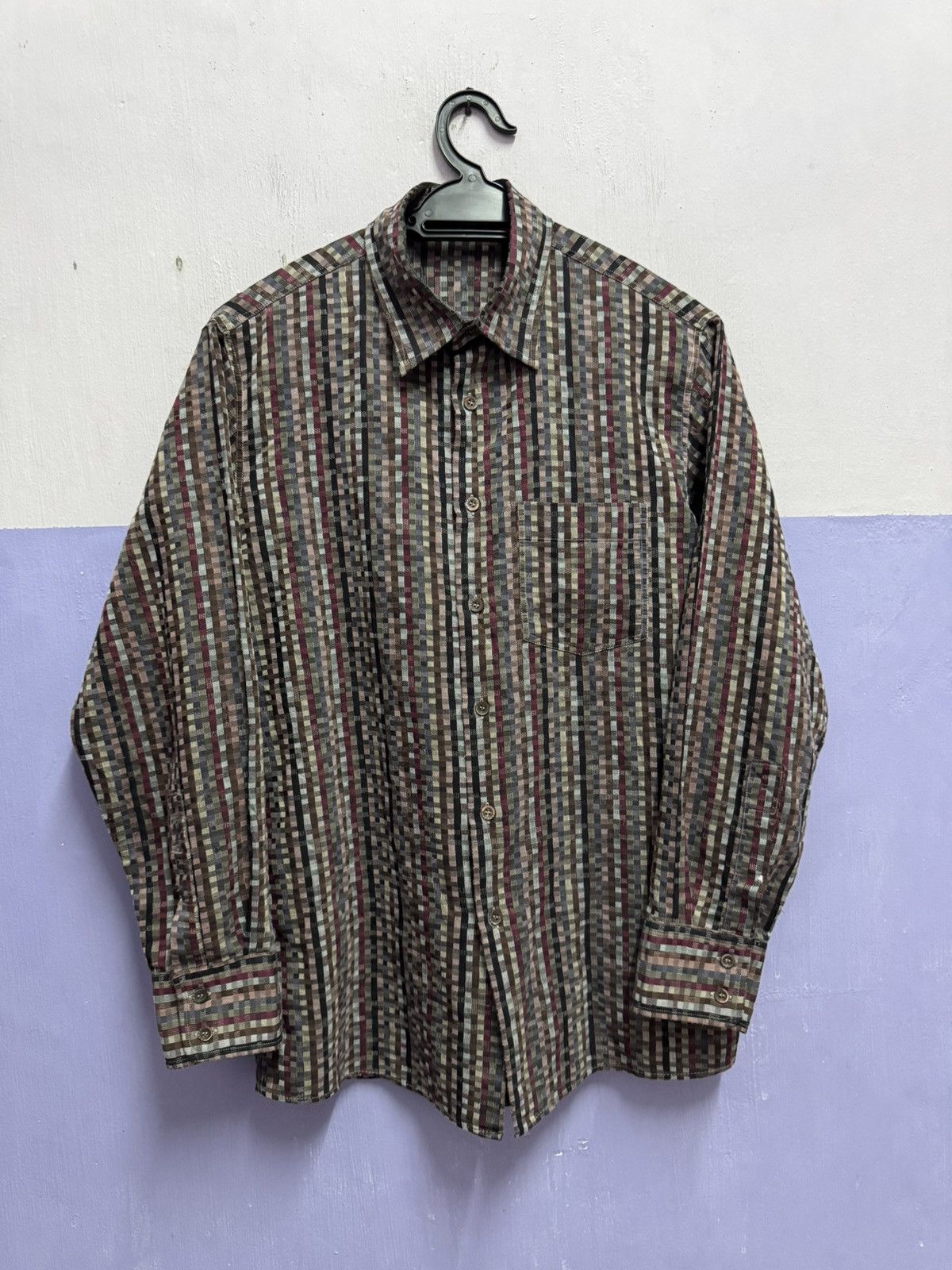 Missoni Missoni Multicolour Small Checkered Button Up Shirt Size US M / EU 48-50 / 2 - 3 Thumbnail